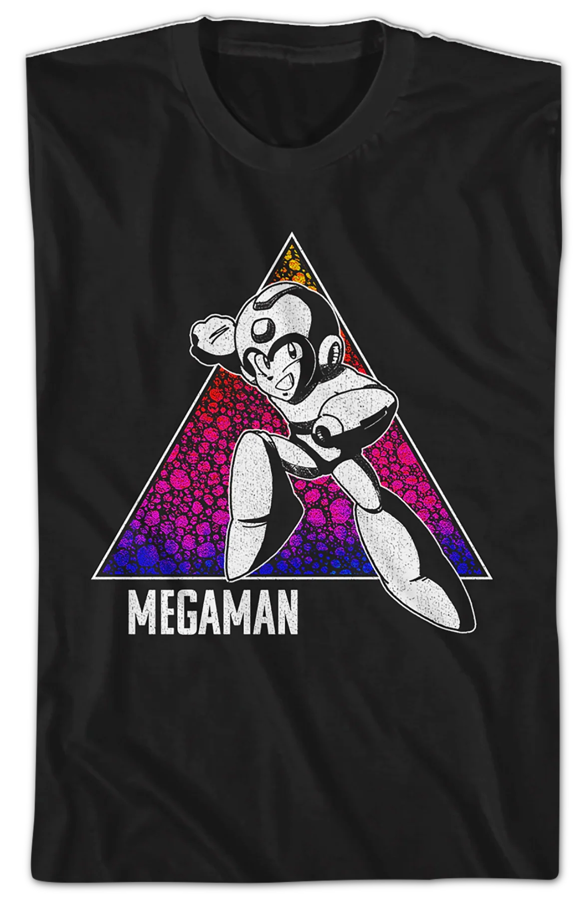 Retro Triangle Mega Man T-Shirt - Image 2
