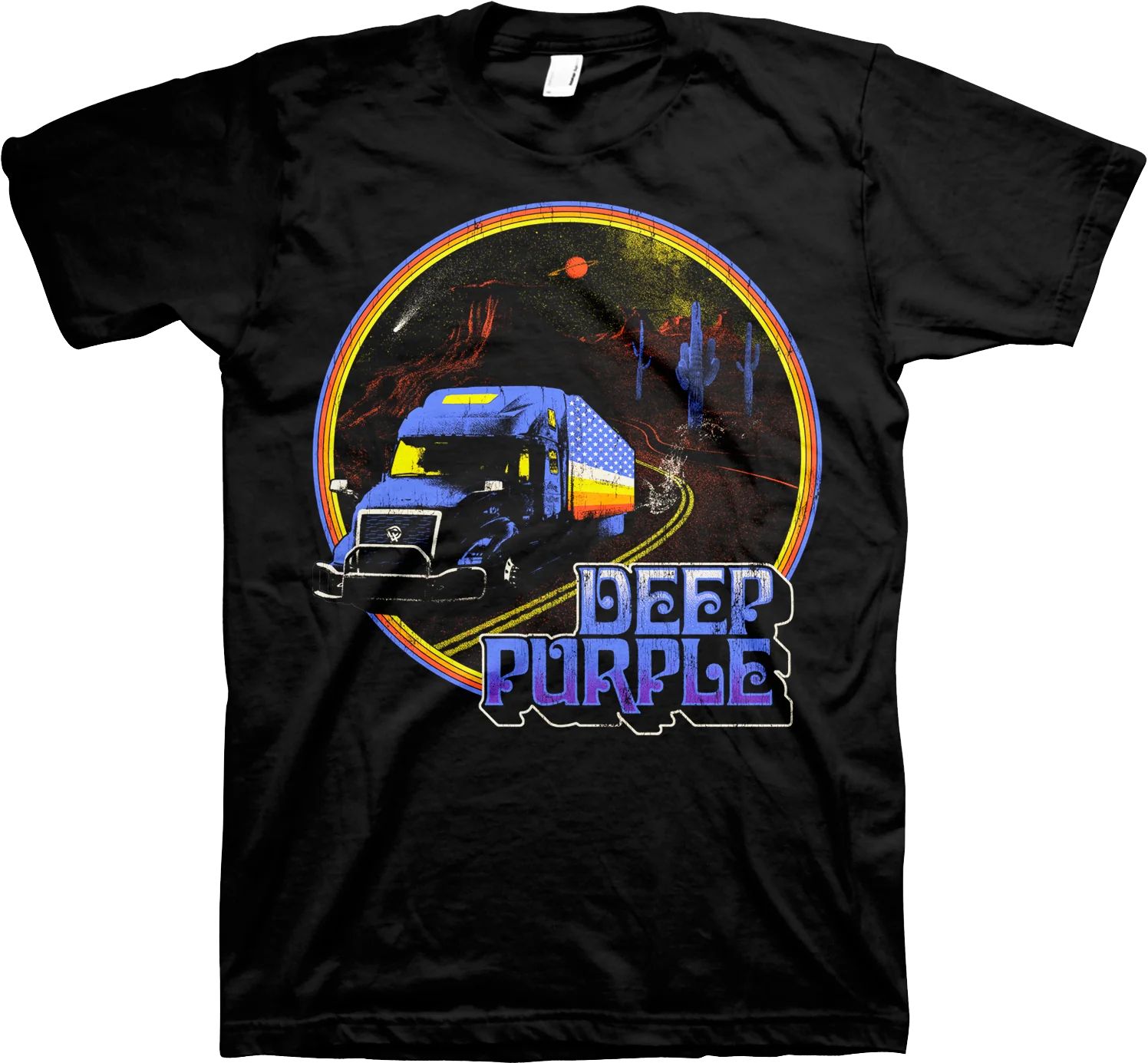 Retro Truck Deep Purple T-Shirt
