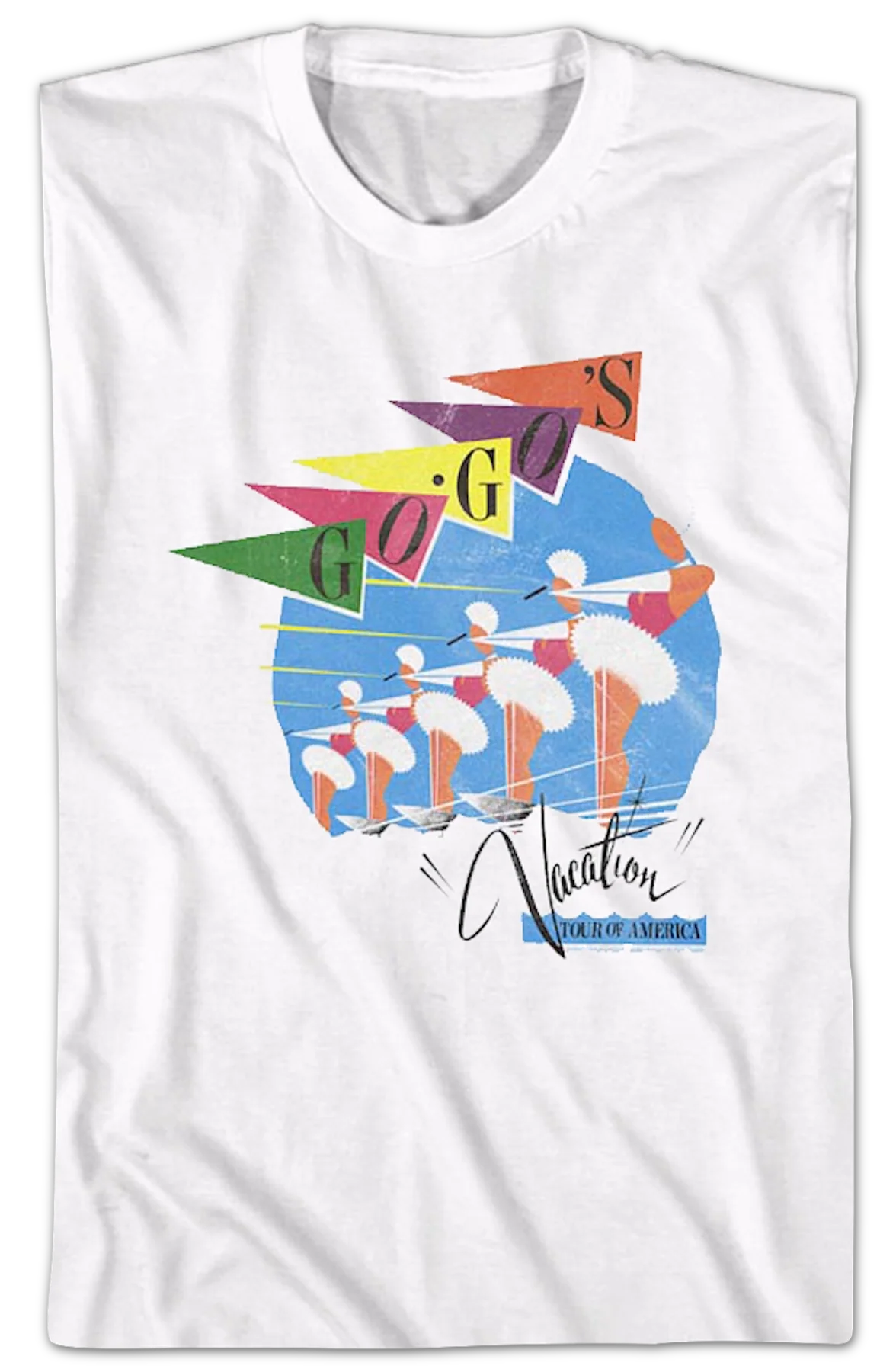 Retro Vacation Tour Of America Go-Go's T-Shirt - Image 2