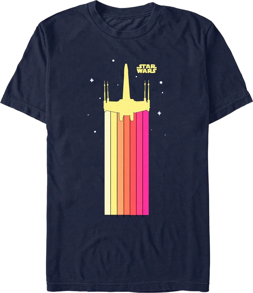 Retro X-Wing Trails Star Wars T-Shirt