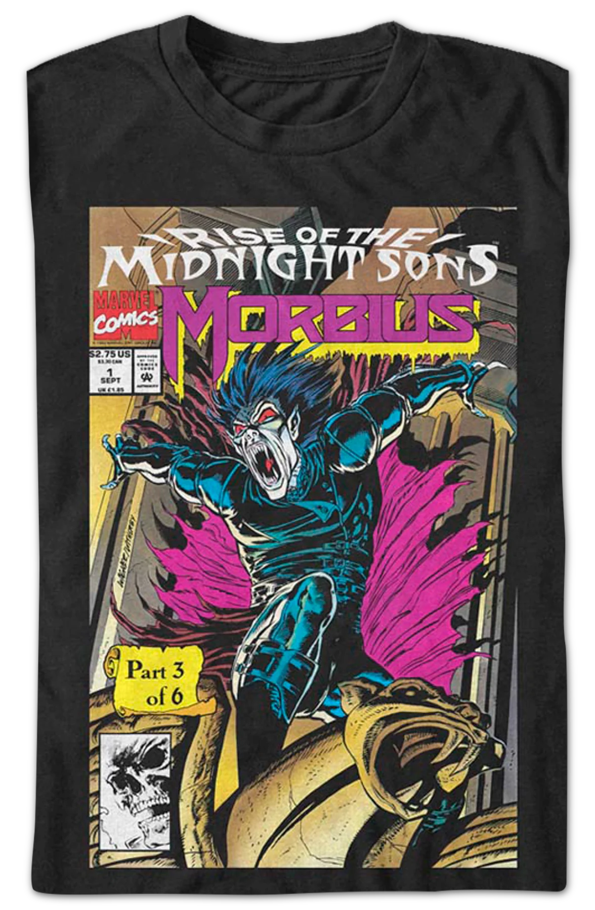 Rise Of The Midnight Sons Marvel Comics T-Shirt - Image 2
