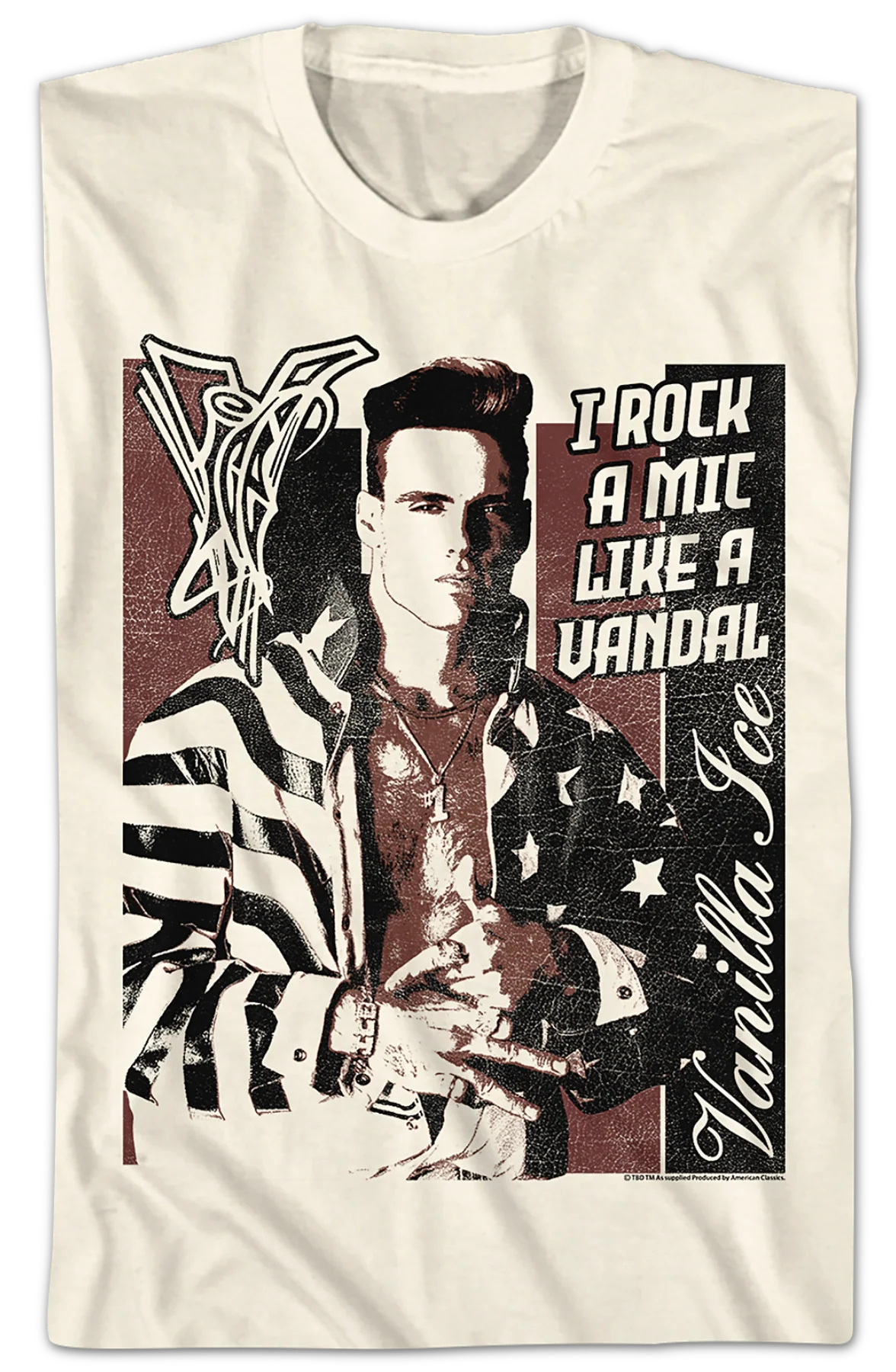 Rock A Mic Like A Vandal Vanilla Ice T-Shirt - Image 2