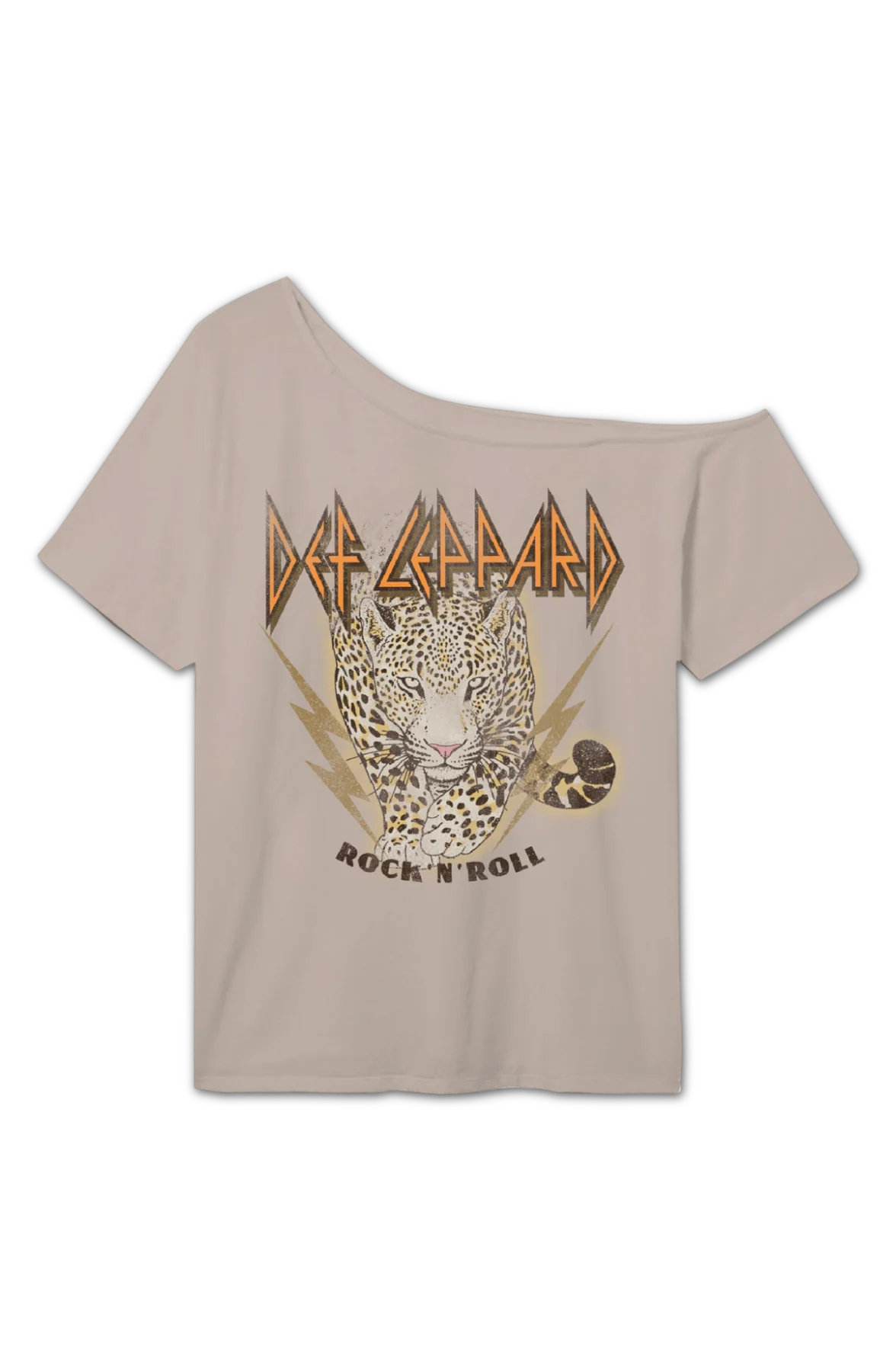 Rock 'N' Roll Def Leppard Off The Shoulder Shirt - Image 2
