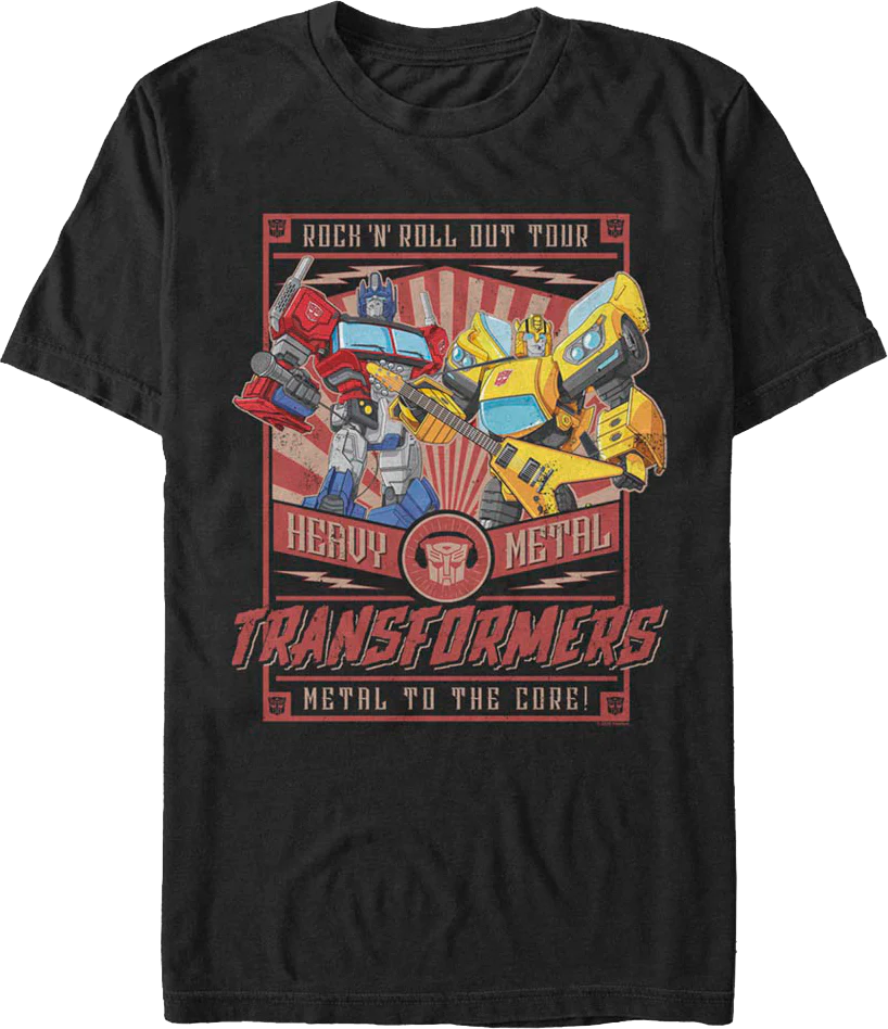 Rock 'N' Roll Out Tour Transformers T-Shirt