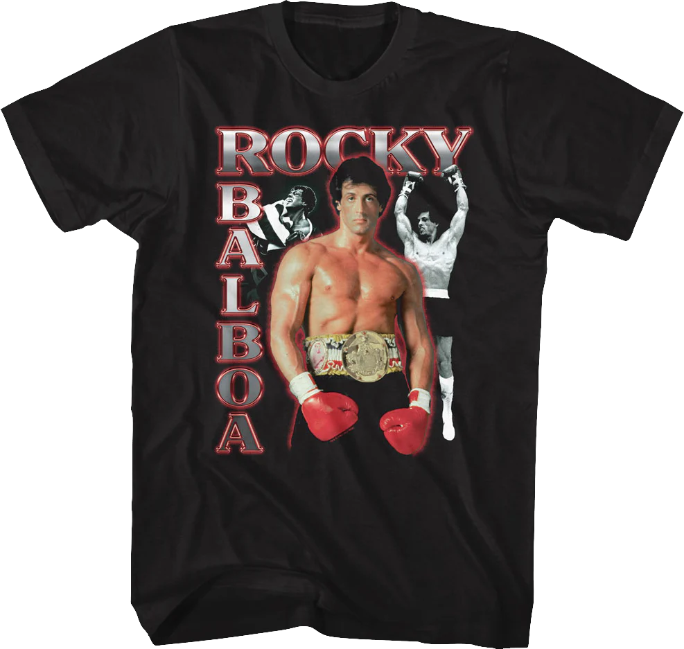 Rocky Balboa Collage Rocky T-Shirt