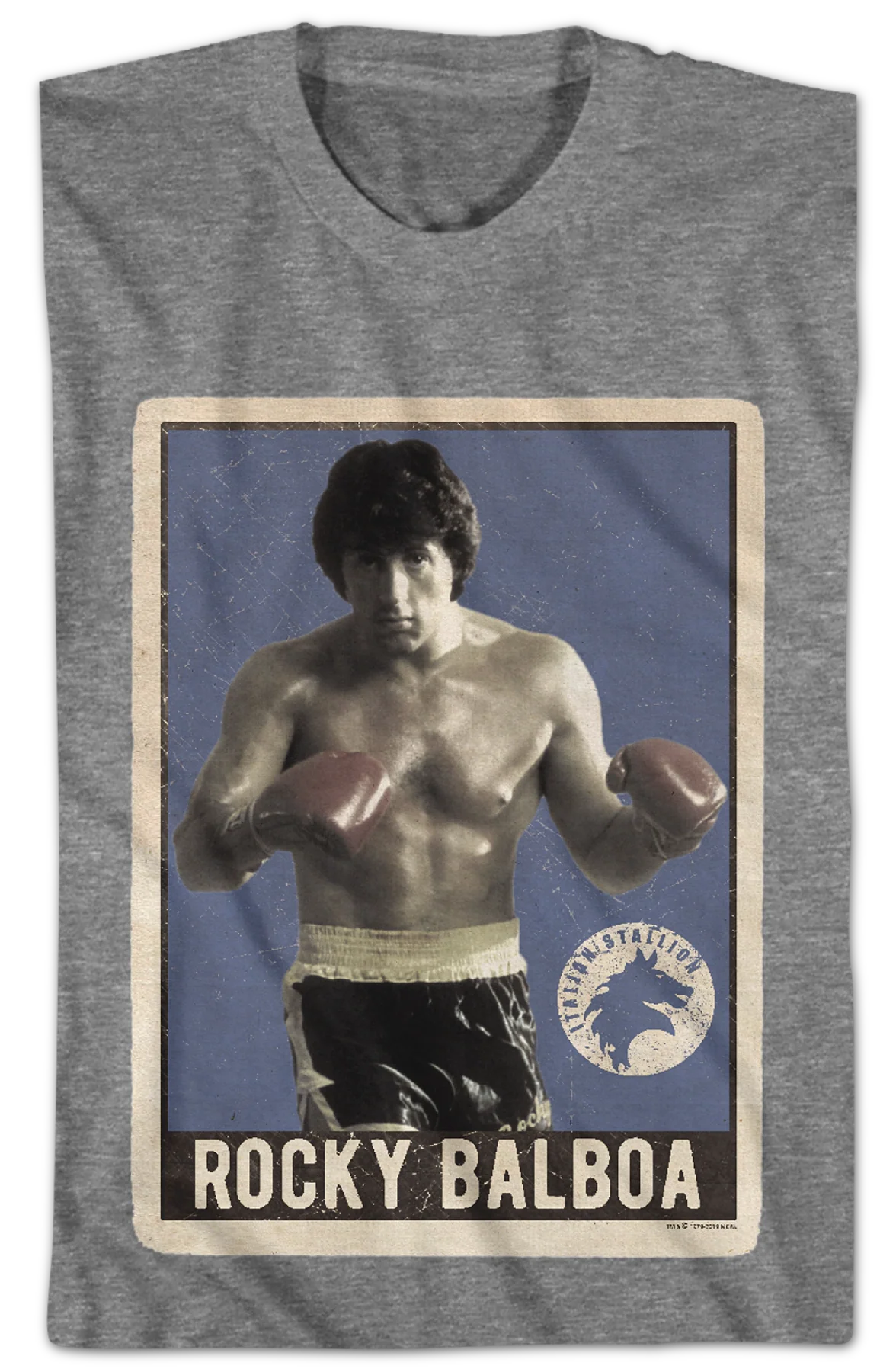 Rocky Balboa Trading Card T-Shirt - Image 2