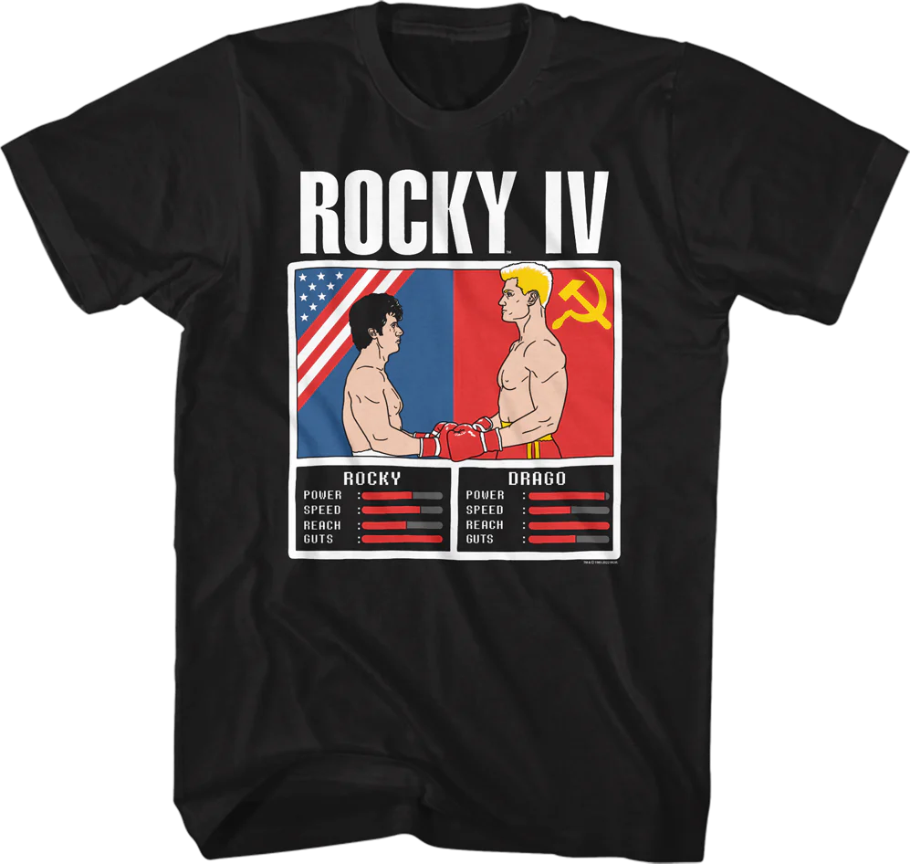 Rocky vs Drago Video Game Rocky IV T-Shirt