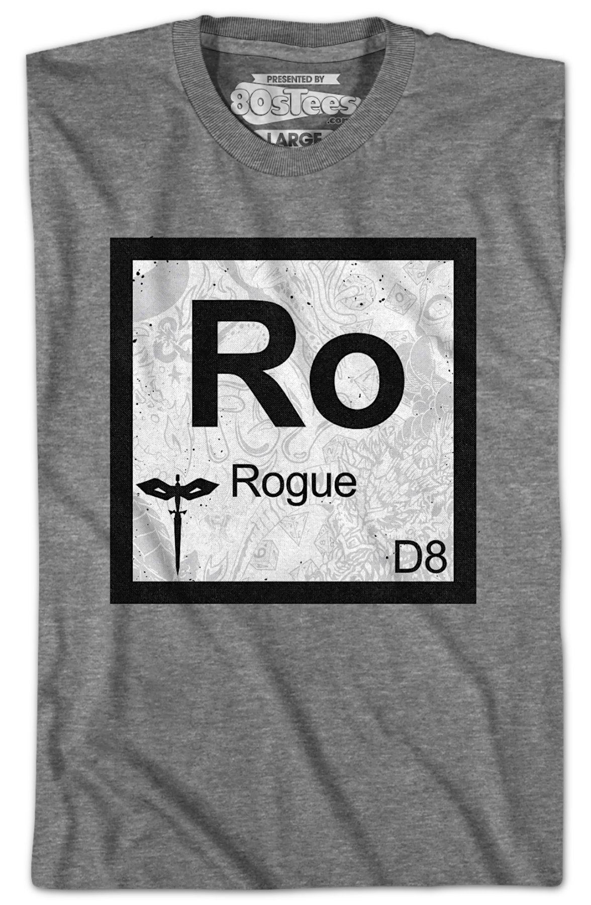 Rogue Element Symbol Dungeons & Dragons T-Shirt - Image 2