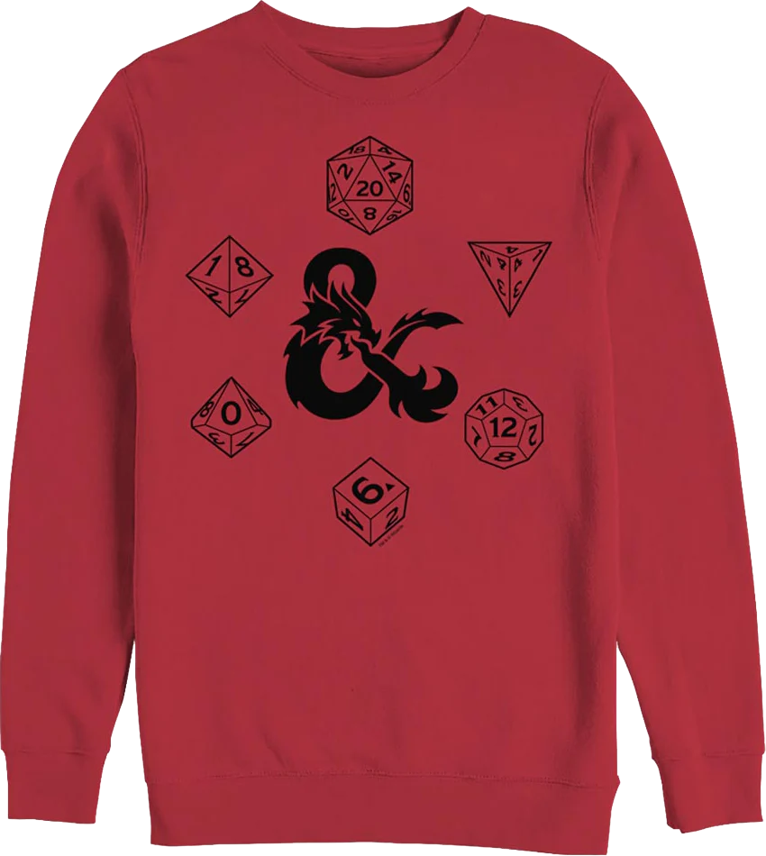 Rolling Dice Dungeons & Dragons Sweatshirt