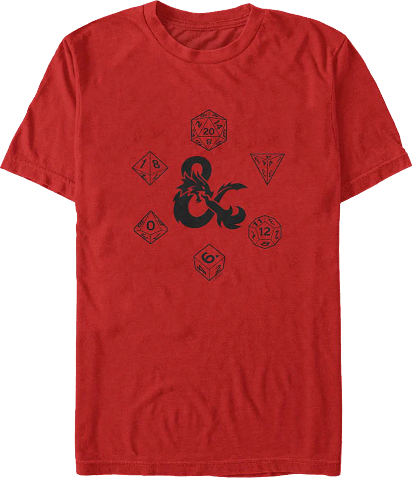 Rolling Dice Dungeons & Dragons T-Shirt