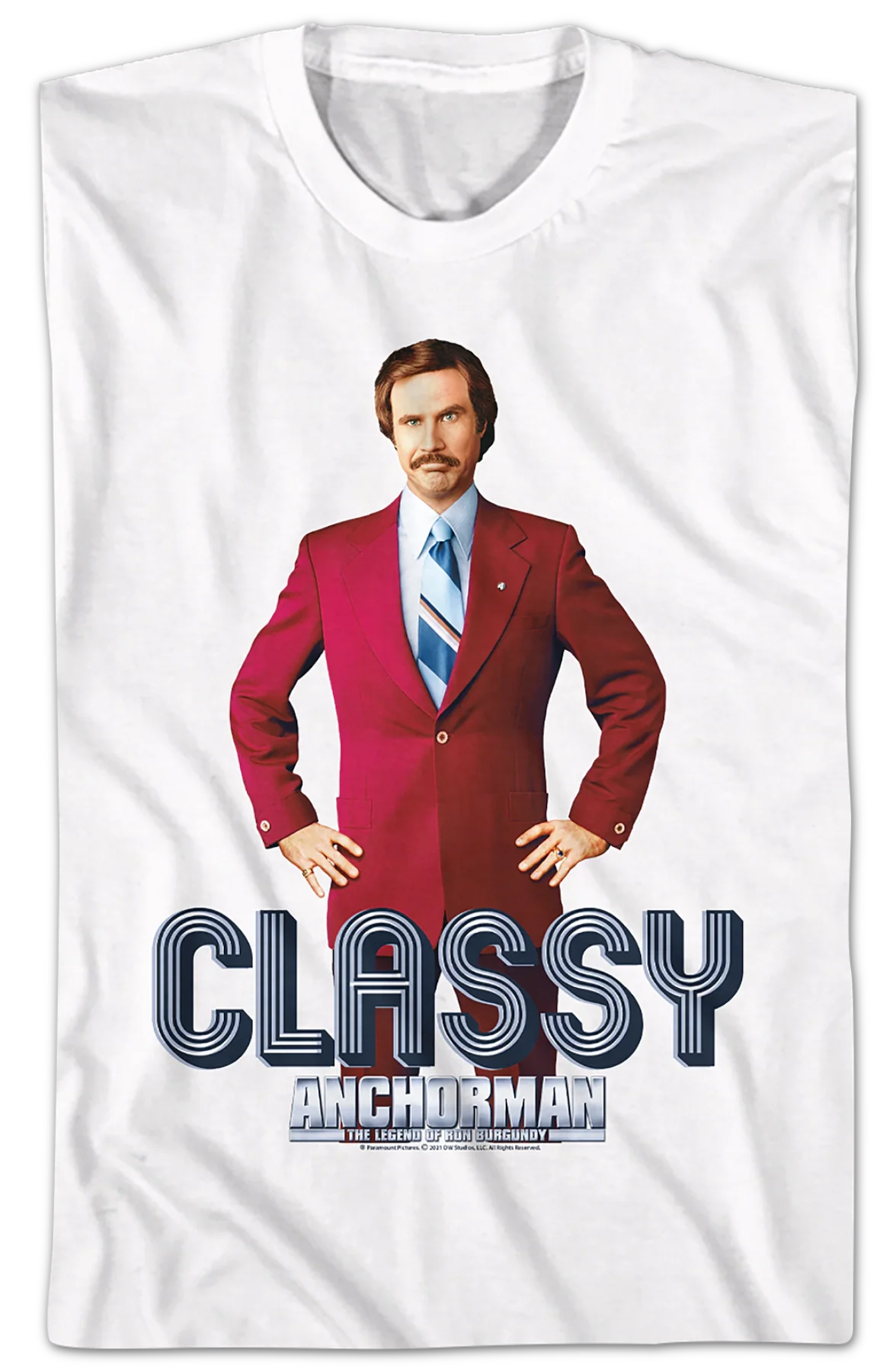 Ron Burgundy Classy Anchorman T-Shirt - Image 2