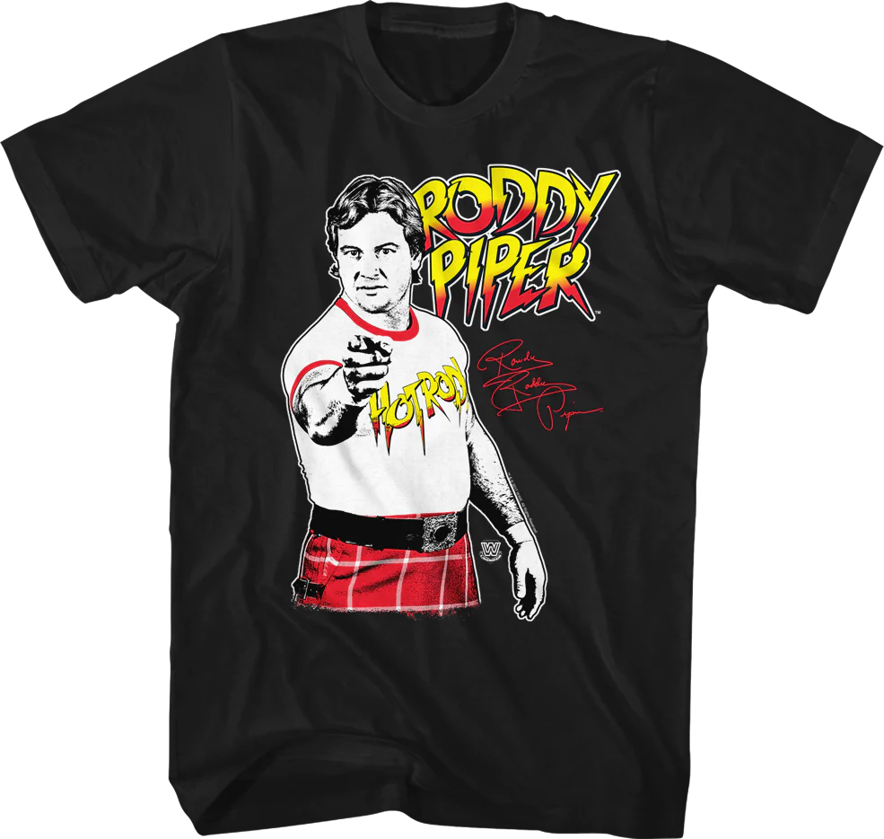 Rowdy Roddy Piper Autograph T-Shirt