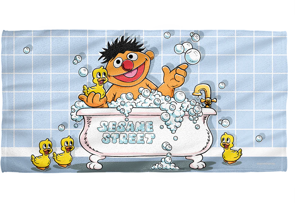 Rubber Duckie Sesame Street Towel
