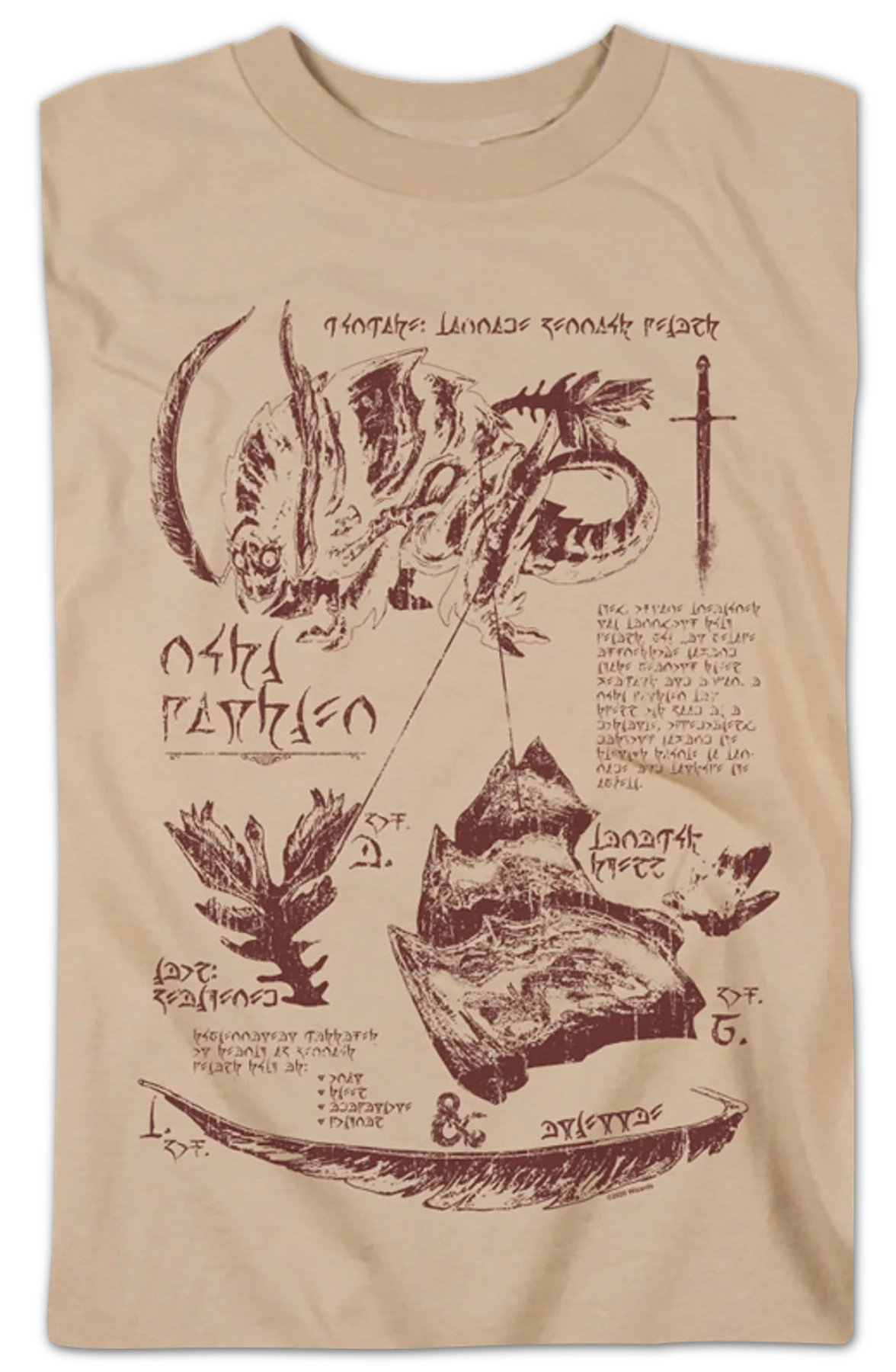 Rust Monster Anatomy Dungeons & Dragons T-Shirt - Image 2