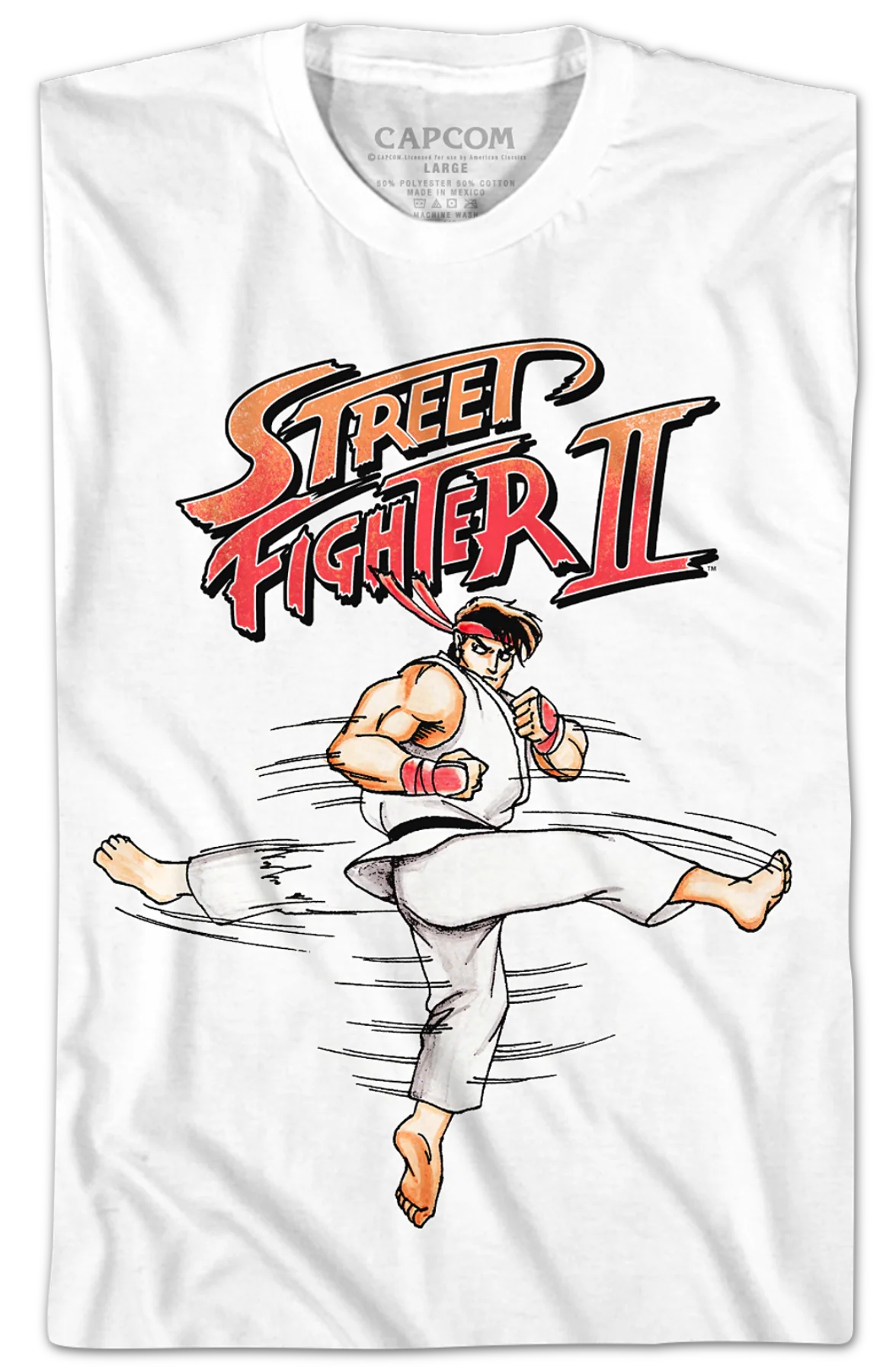 Ryu Hurricane Kick Street Fighter II T-Shirt - Image 2