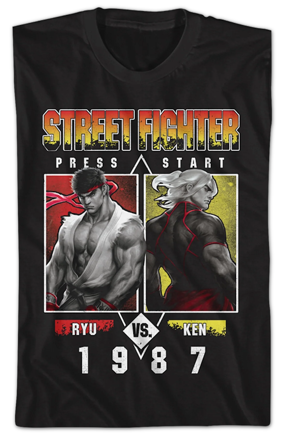 Ryu vs. Ken 1987 Street Fighter T-Shirt - Image 2