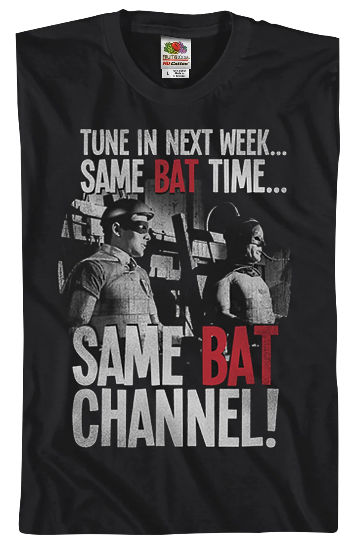 Same Bat Time Same Bat Channel Batman T-Shirt - Image 2