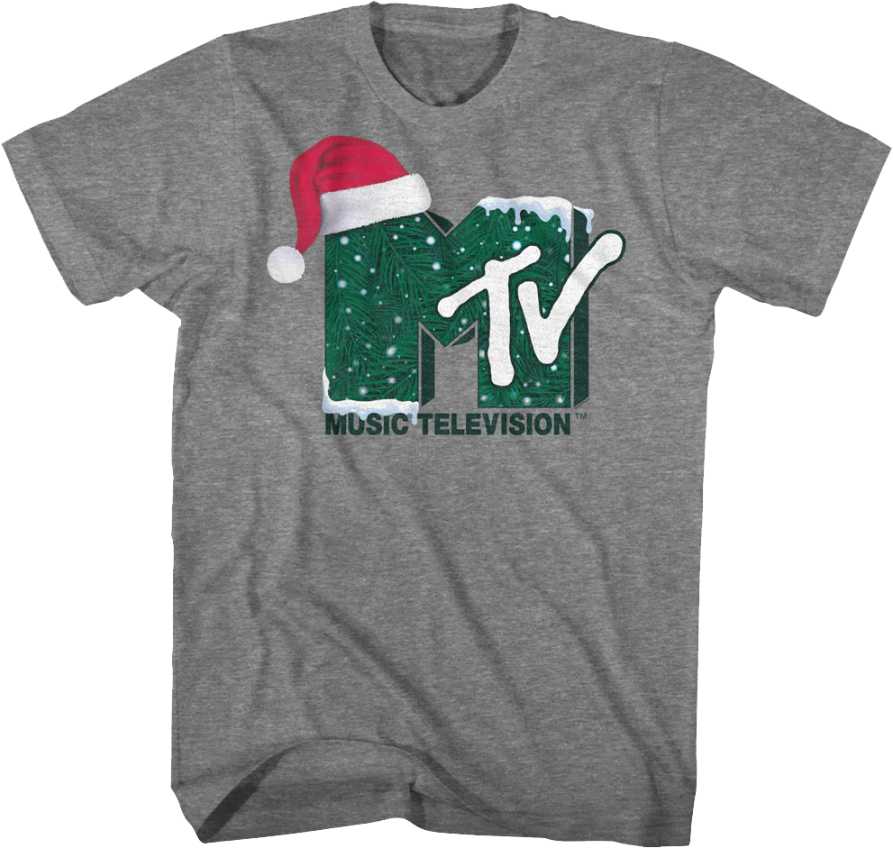Santa Claus Hat Logo MTV Shirt