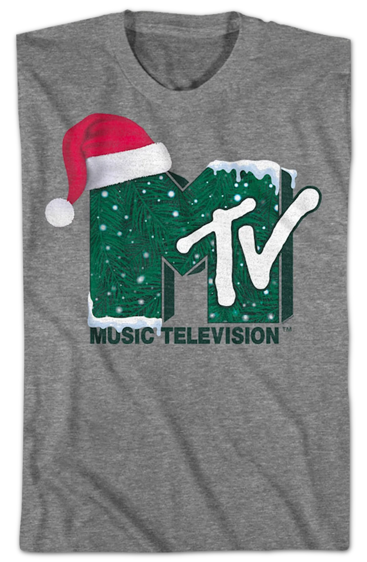 Santa Claus Hat Logo MTV Shirt - Image 2