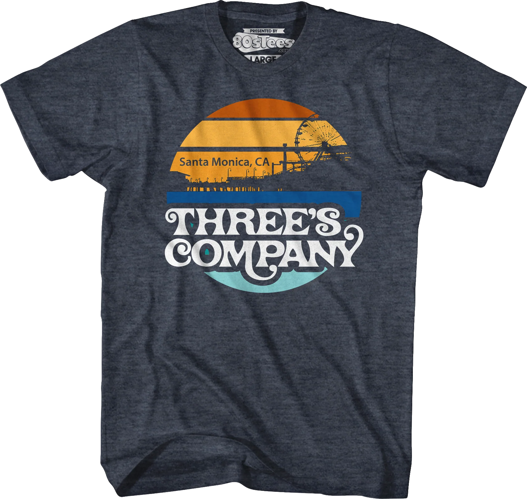 Santa Monica Sunset Three's Company T-Shirt - Image 4
