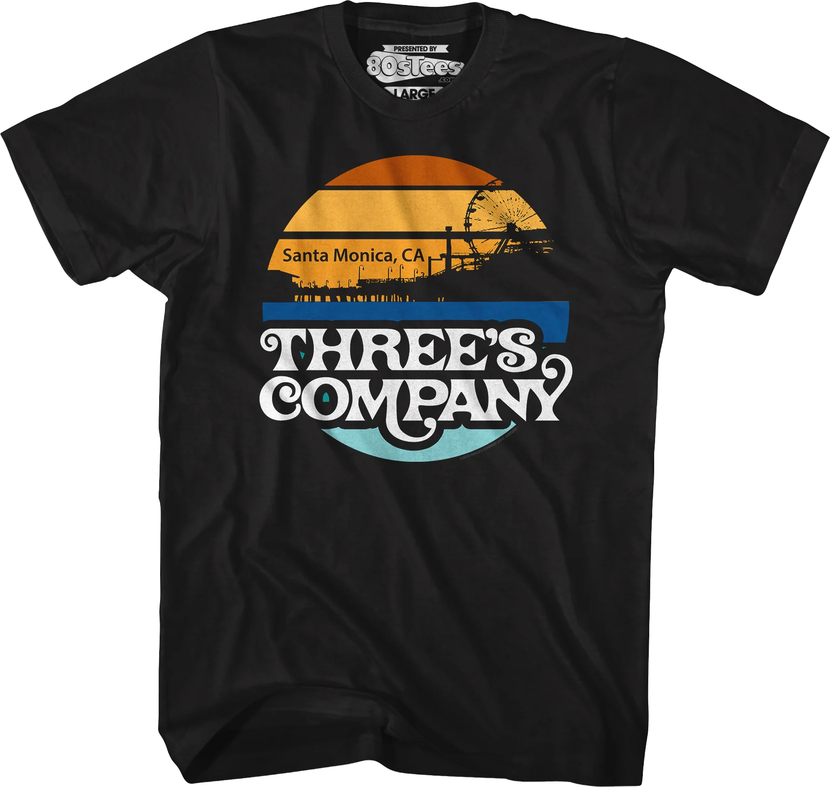 Santa Monica Sunset Three's Company T-Shirt - Image 5