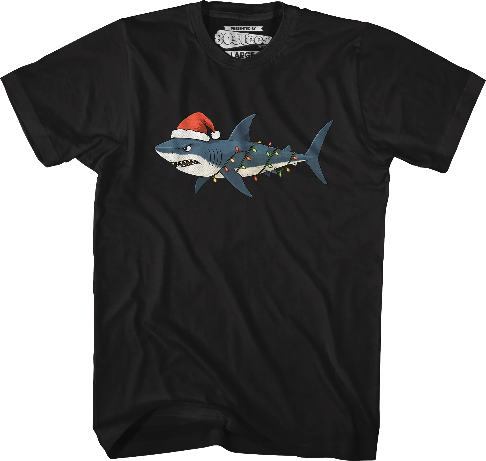 Santa Shark T-Shirt - Image 4