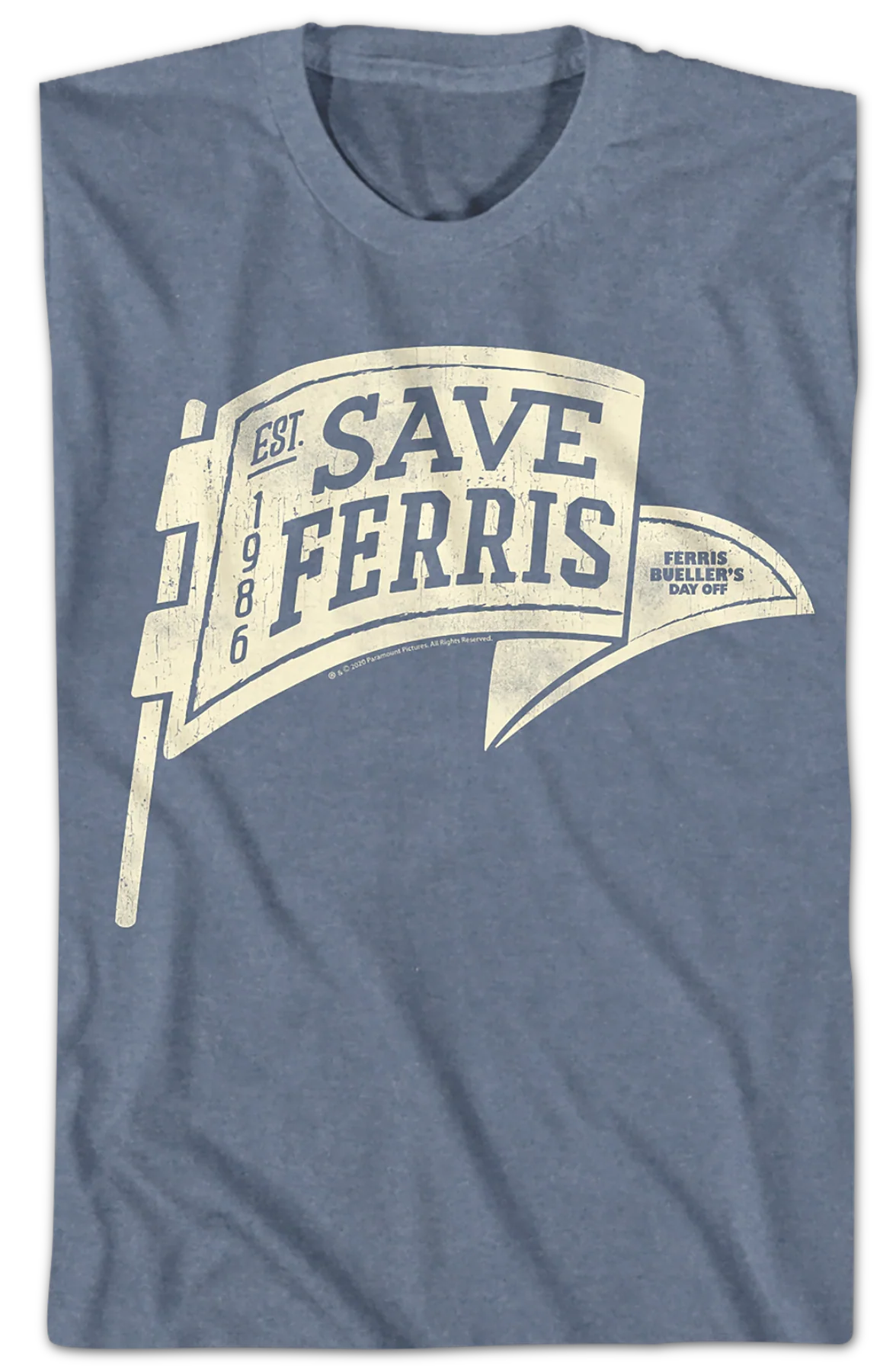 Save Ferris Pennant Ferris Bueller's Day Off T-Shirt - Image 2