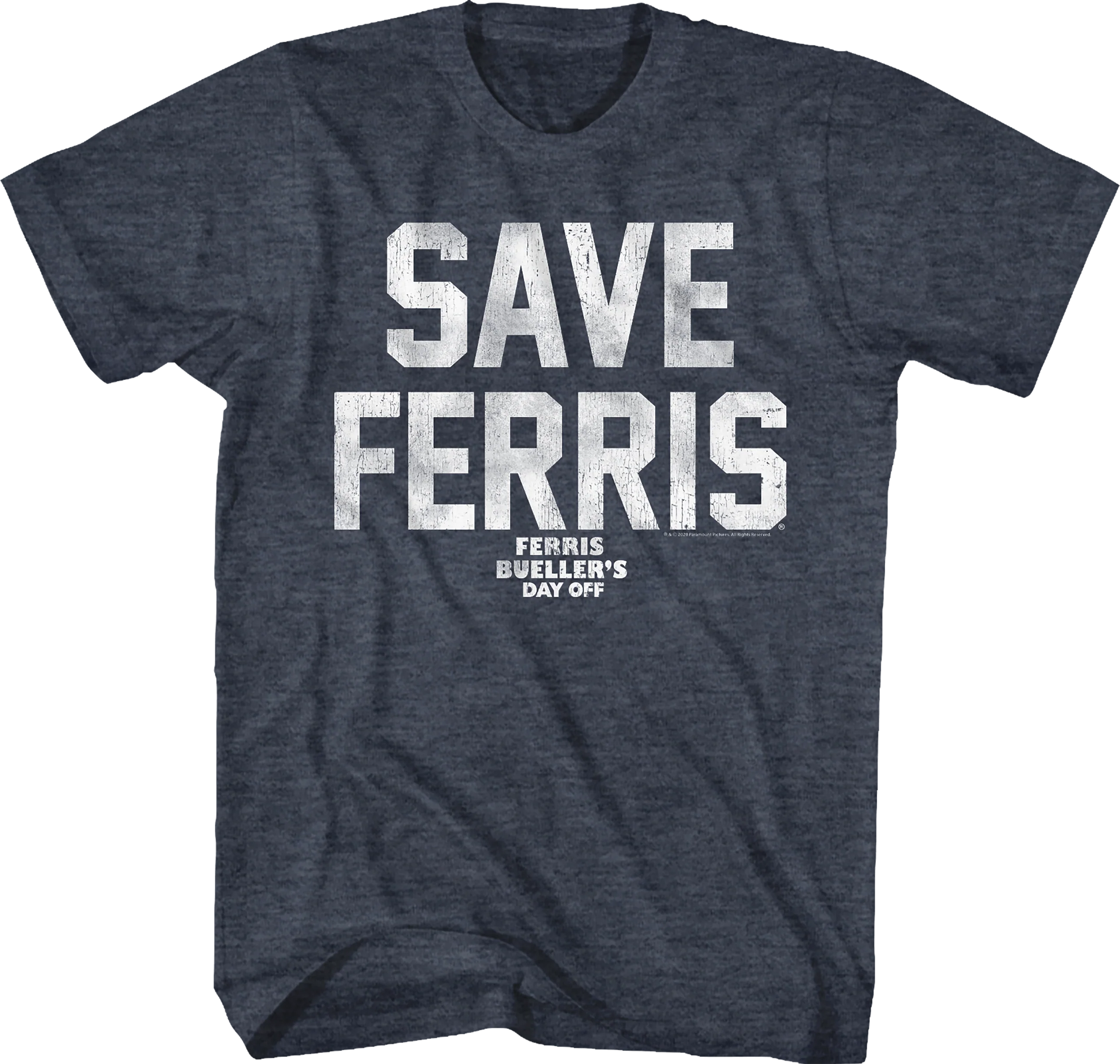 Save Ferris Vintage Blue Design Ferris Bueller's Day Off T-Shirt