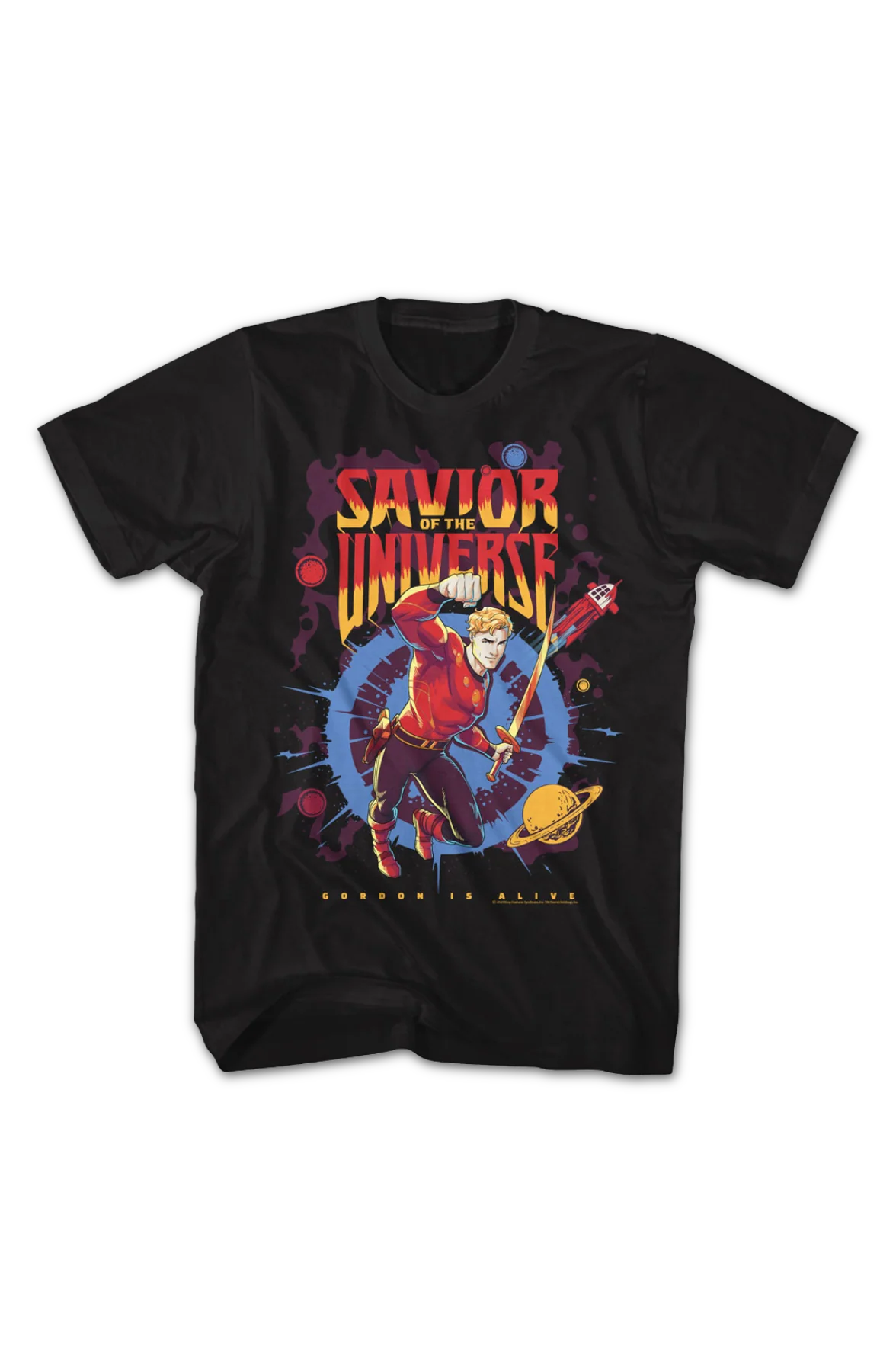 Savior Of The Universe Flash Gordon T-Shirt - Image 2