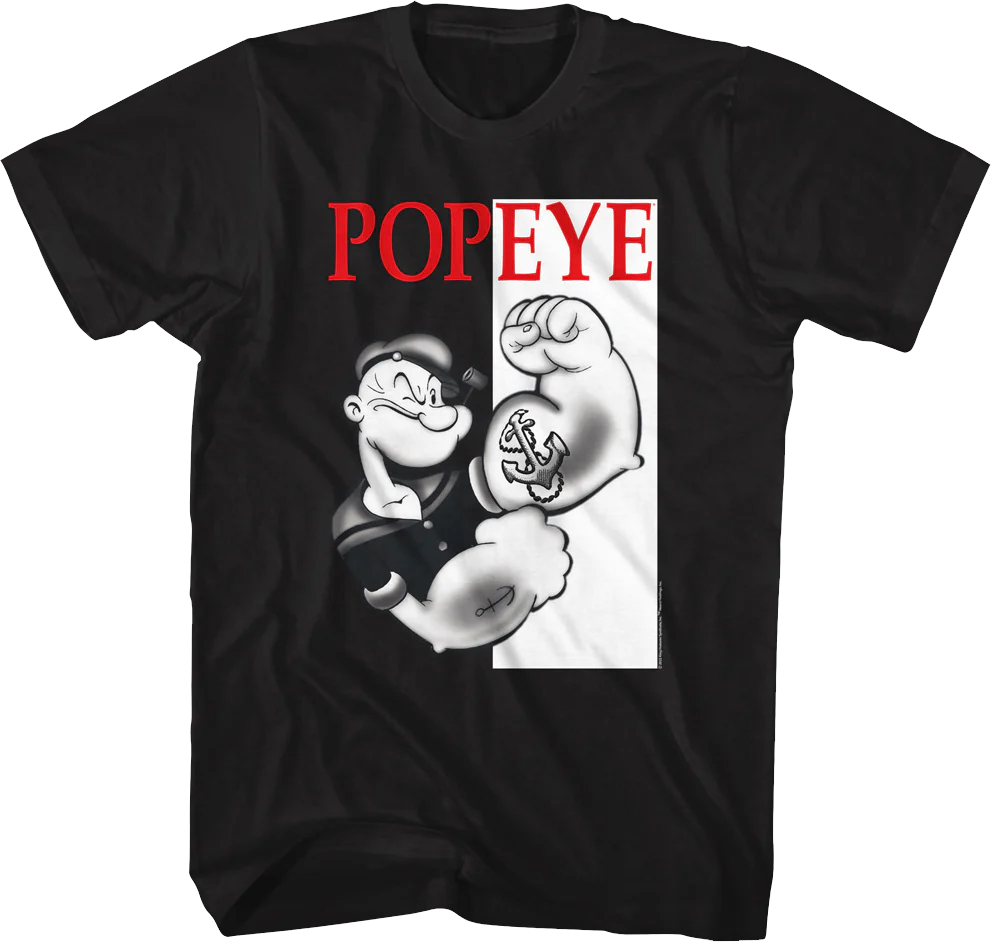 Scarface Poster Popeye T-Shirt