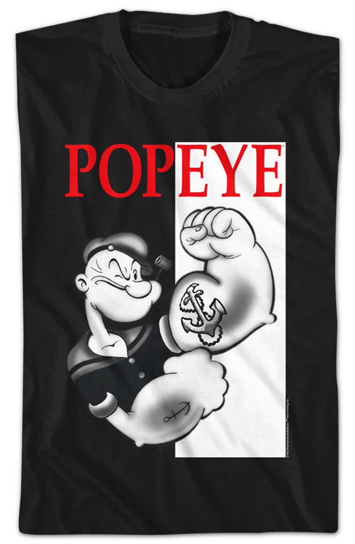 Scarface Poster Popeye T-Shirt - Image 2