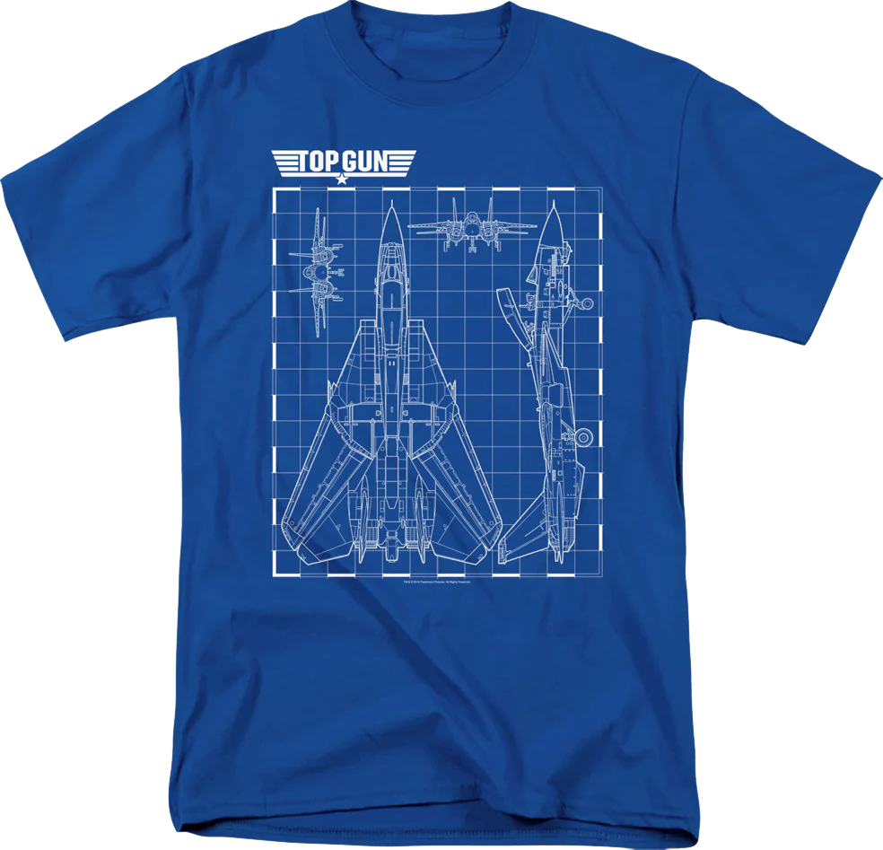 Schematic Top Gun T-Shirt