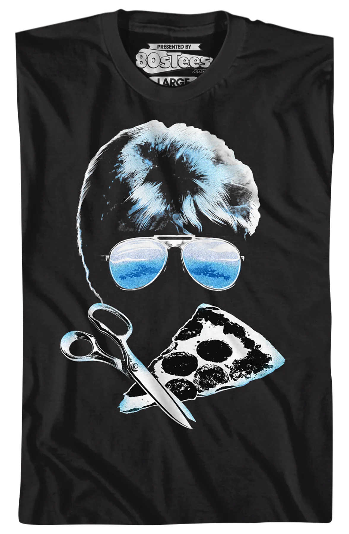 Scissors And Pizza Cobra T-Shirt - Image 2