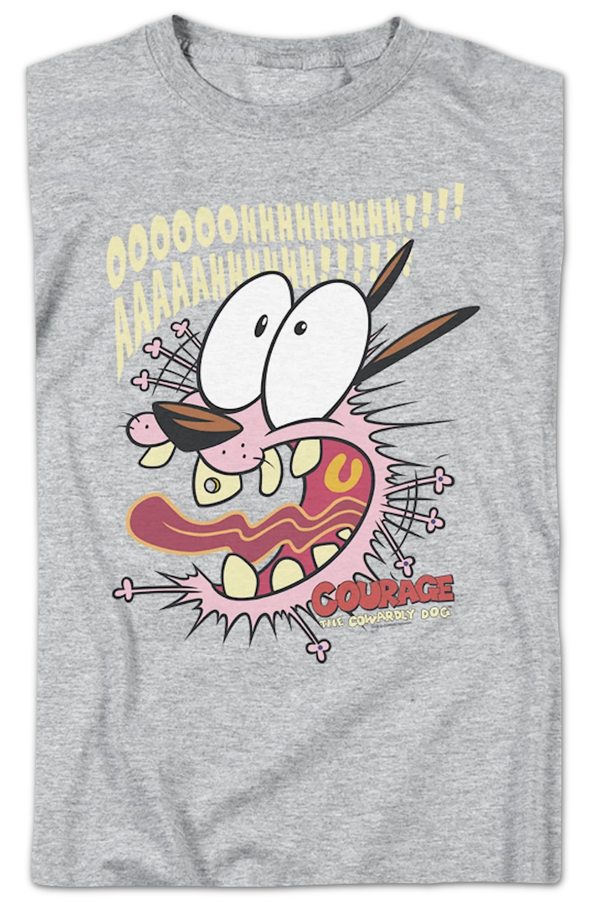 Scream Courage The Cowardly Dog T-Shirt - Image 2