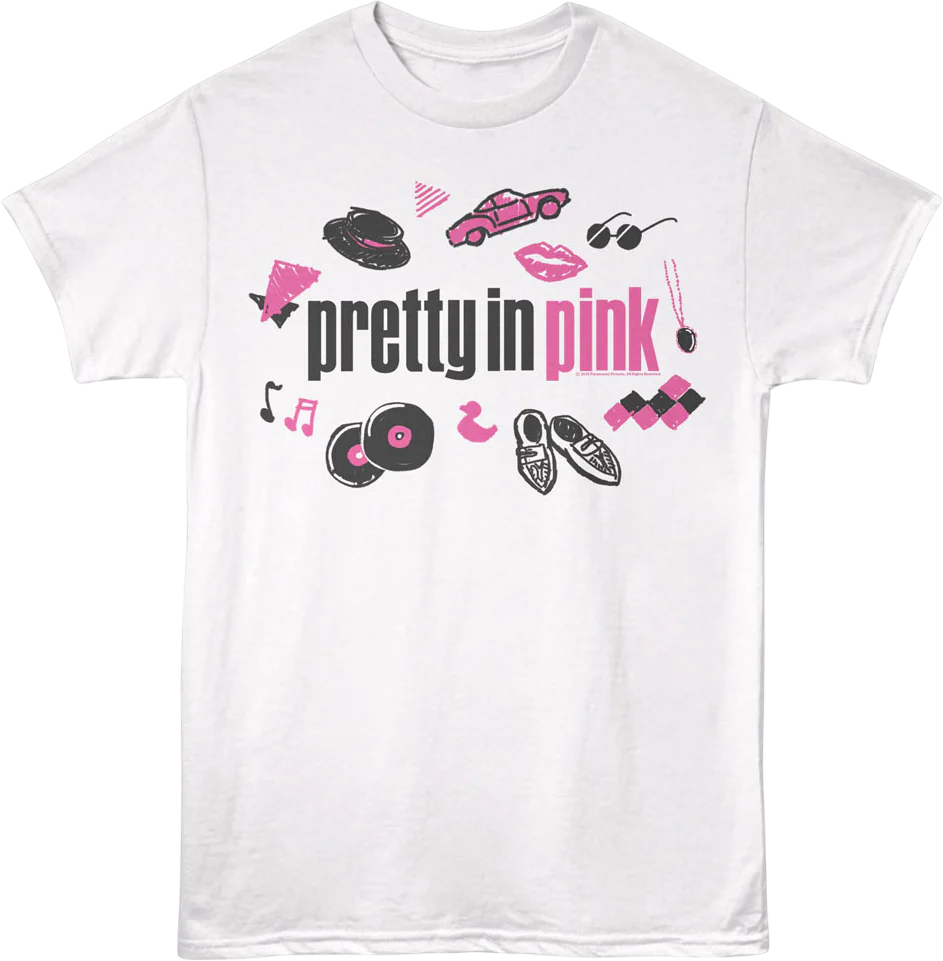 Scribble Icons Pretty In Pink T-Shirt