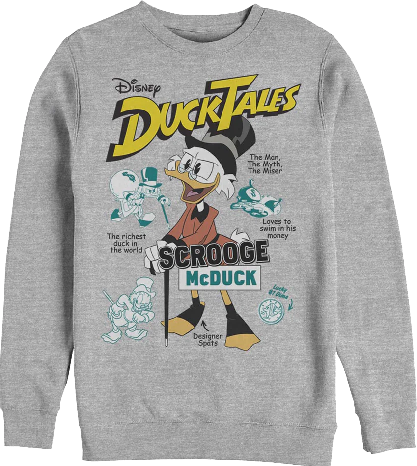 Scrooge McDuck The Man The Myth The Miser DuckTales Sweatshirt