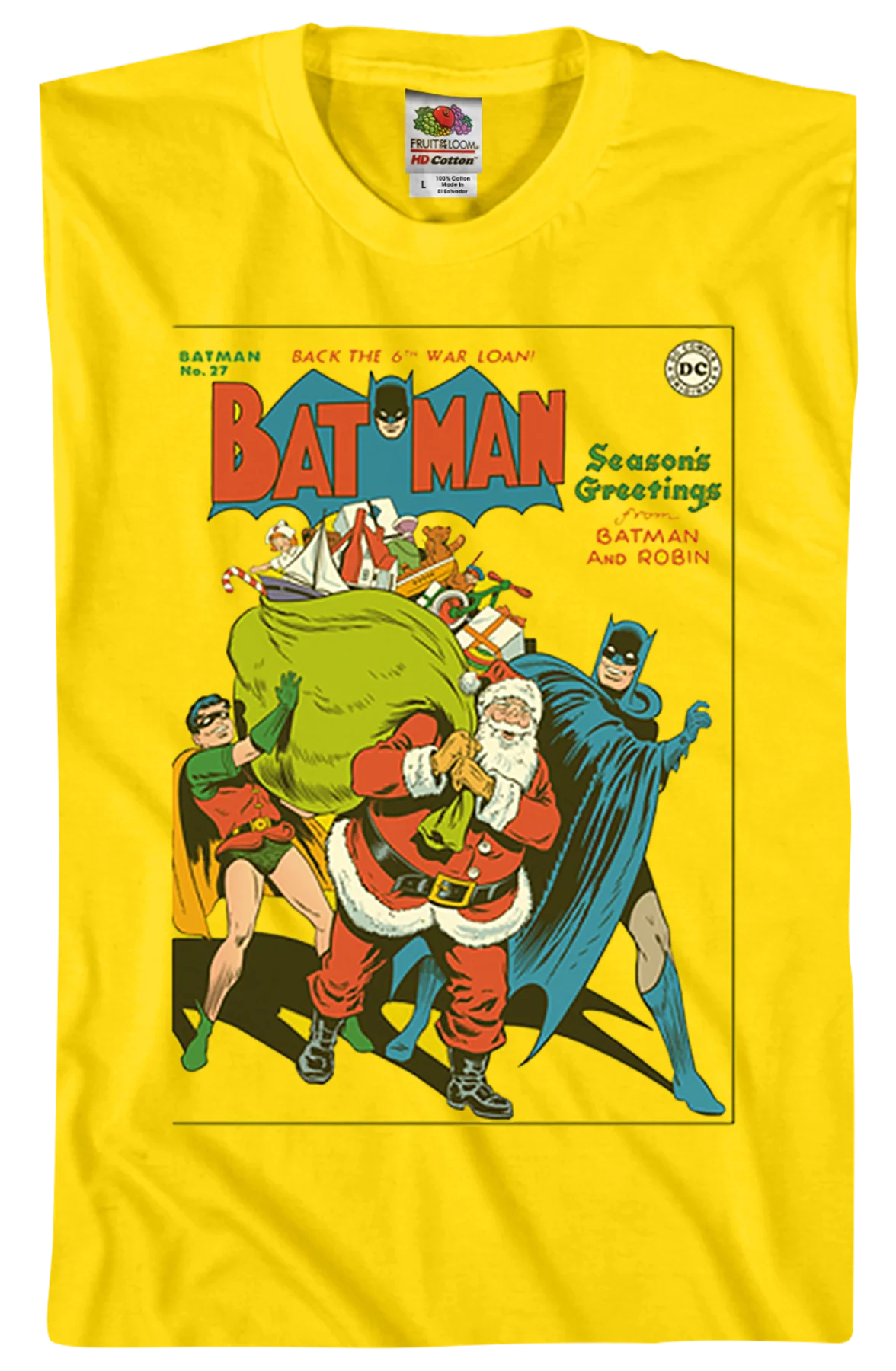 Seasons Greetings Batman T-Shirt - Image 2