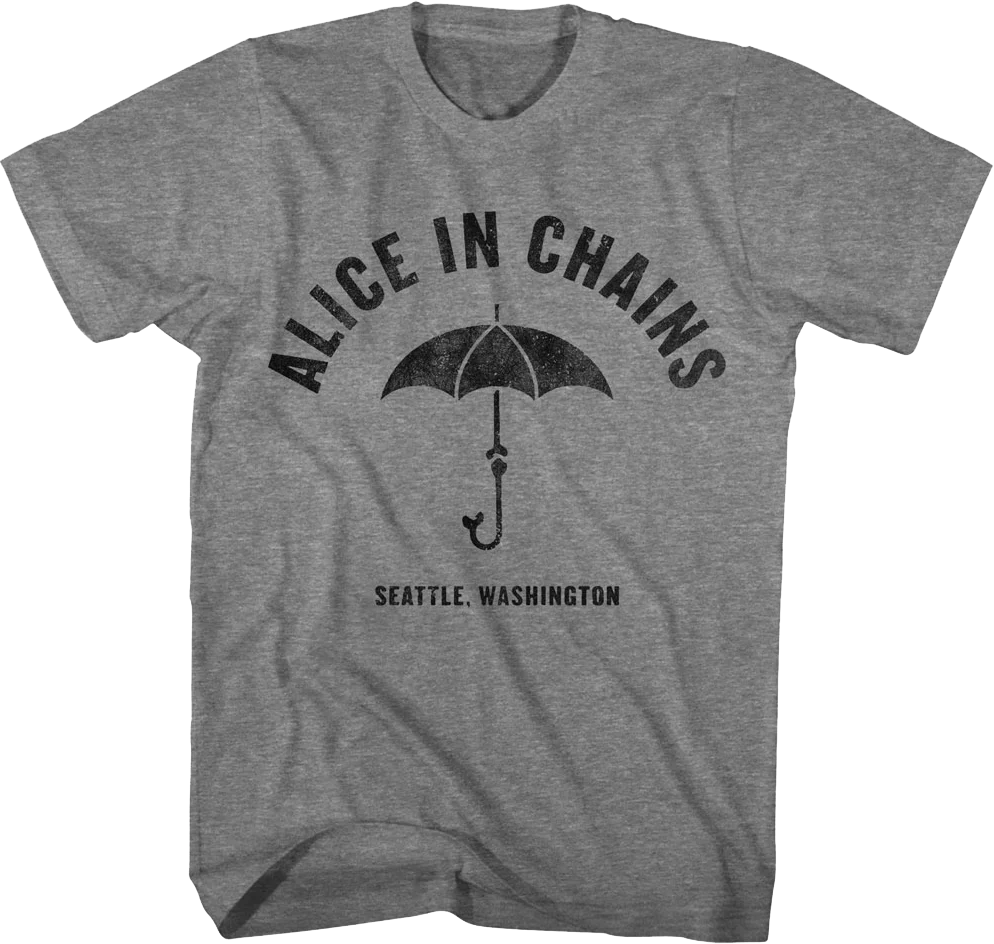 Seattle Umbrella Alice In Chains T-Shirt
