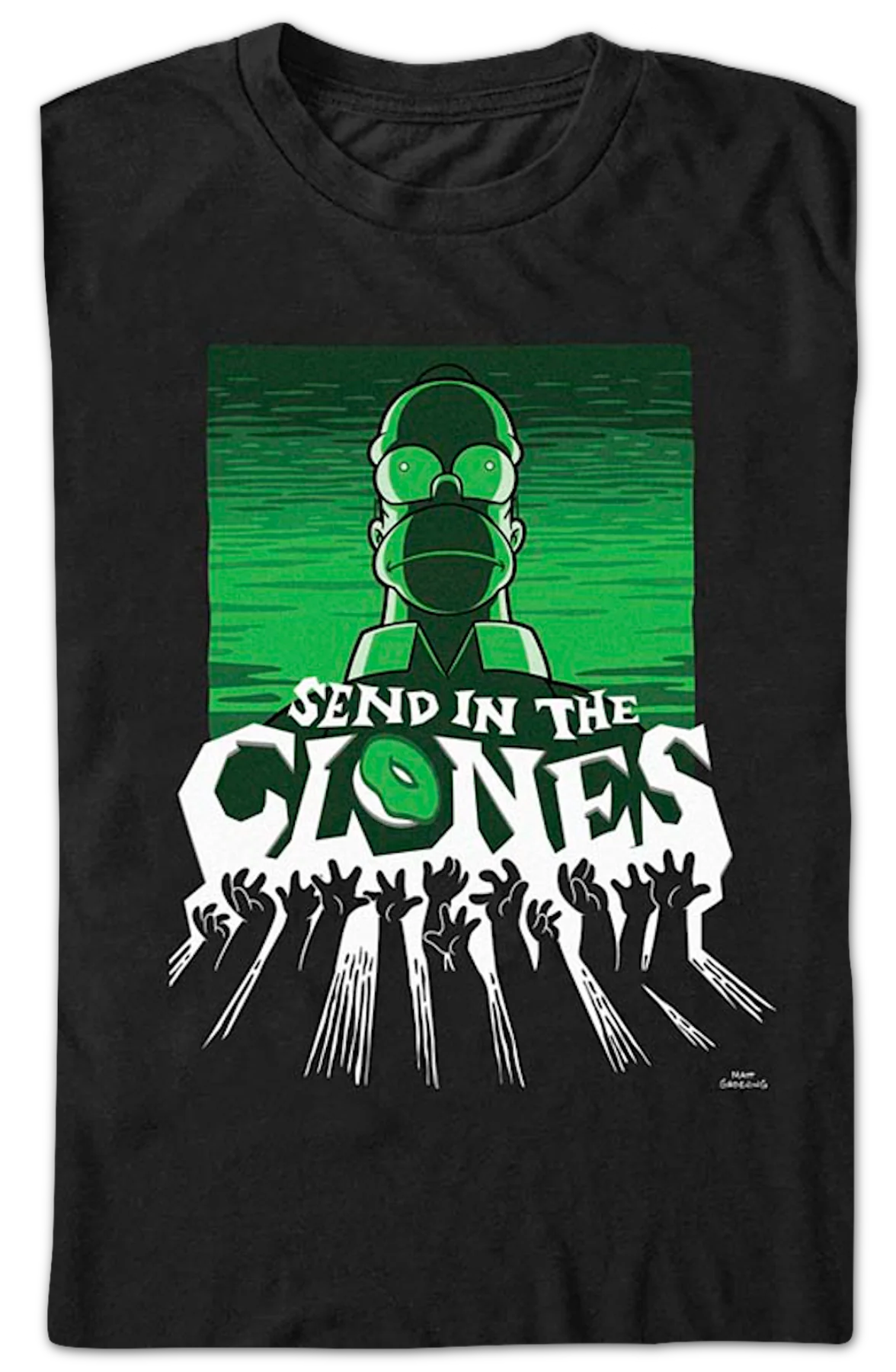 Send In The Clones The Simpsons T-Shirt - Image 2