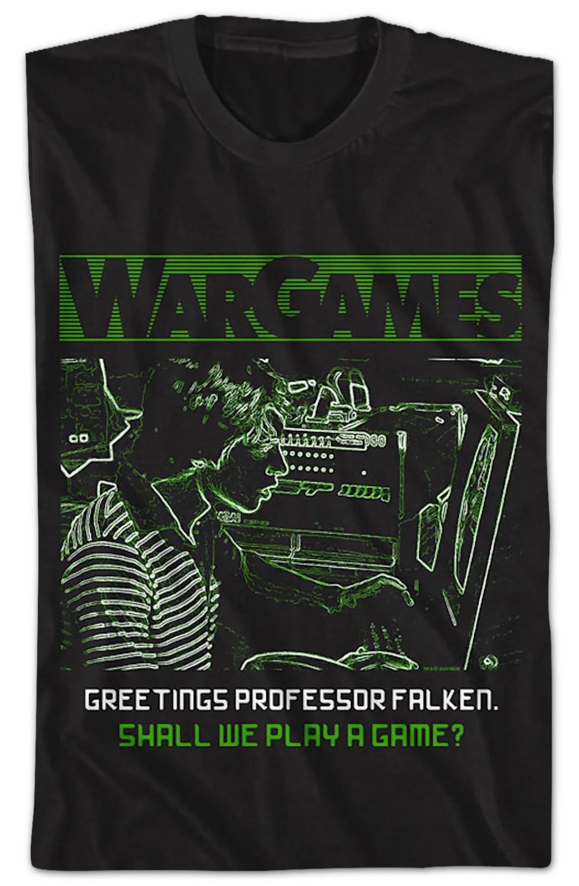 Shall We Play A Game? WarGames T-Shirt - Image 2