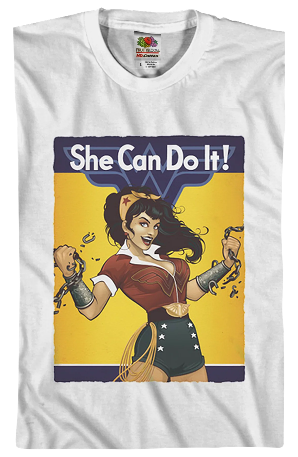 She Can Do It Wonder Woman T-Shirt - Image 2