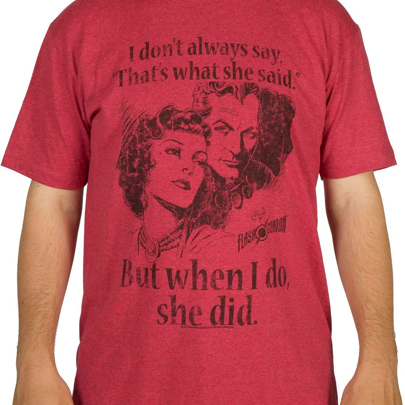 She Did Flash Gordon Shirt