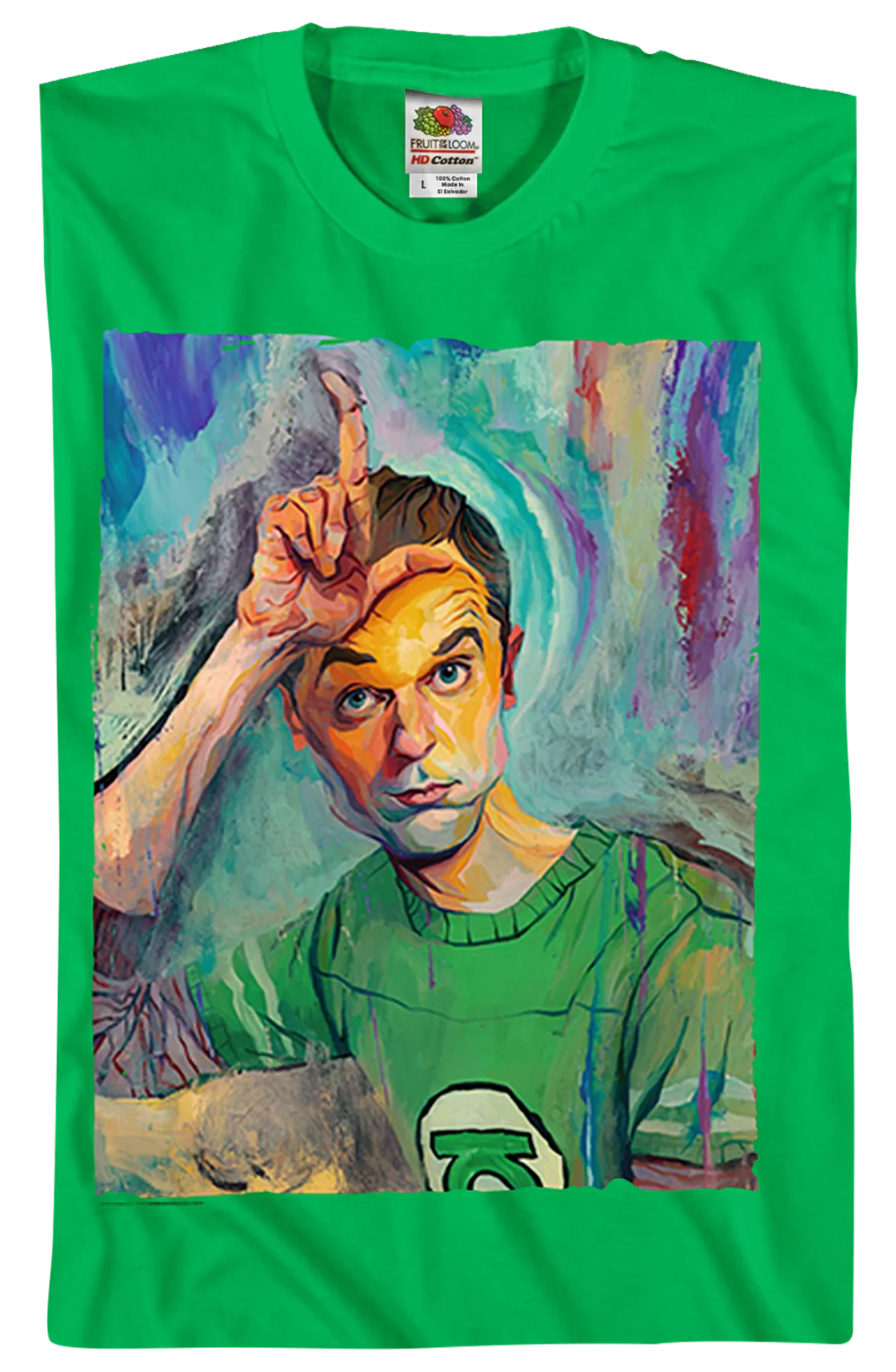 Sheldon Painting Big Bang Theory T-Shirt - Image 2
