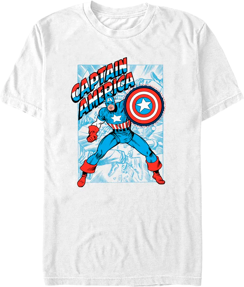 Shielded Captain America Marvel Comics T-Shirt