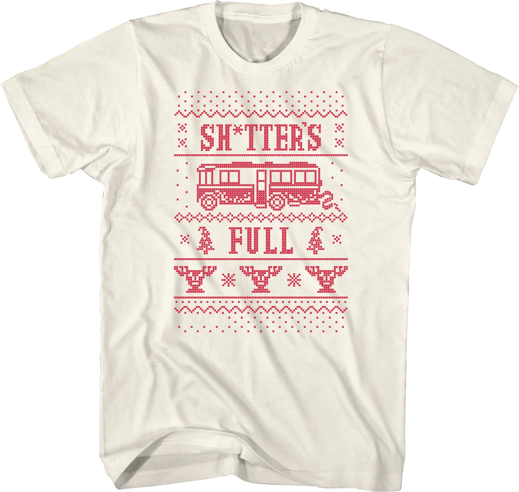 Shitter's Full Faux Ugly Sweater Christmas Vacation T-Shirt