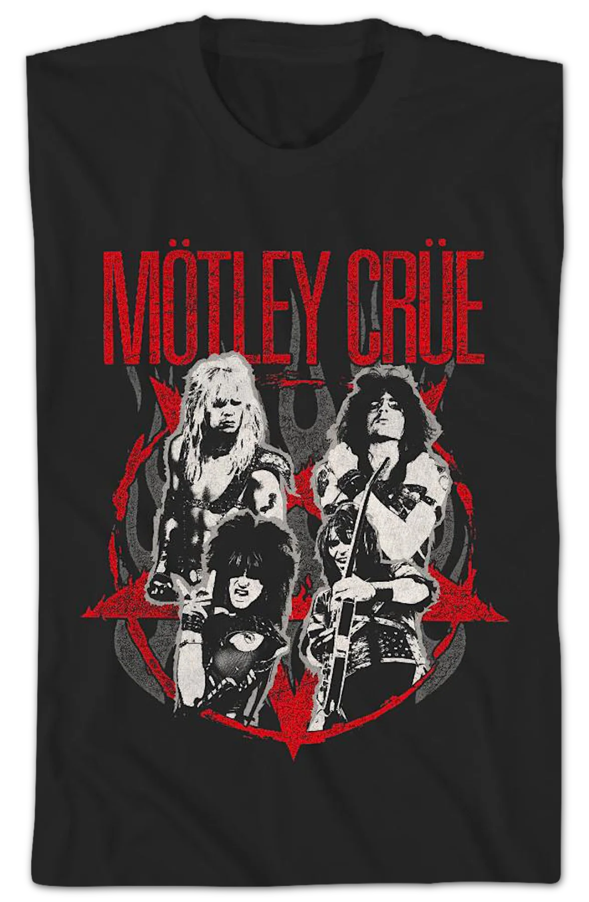 Shout At The Devil Flames Motley Crue T-Shirt
