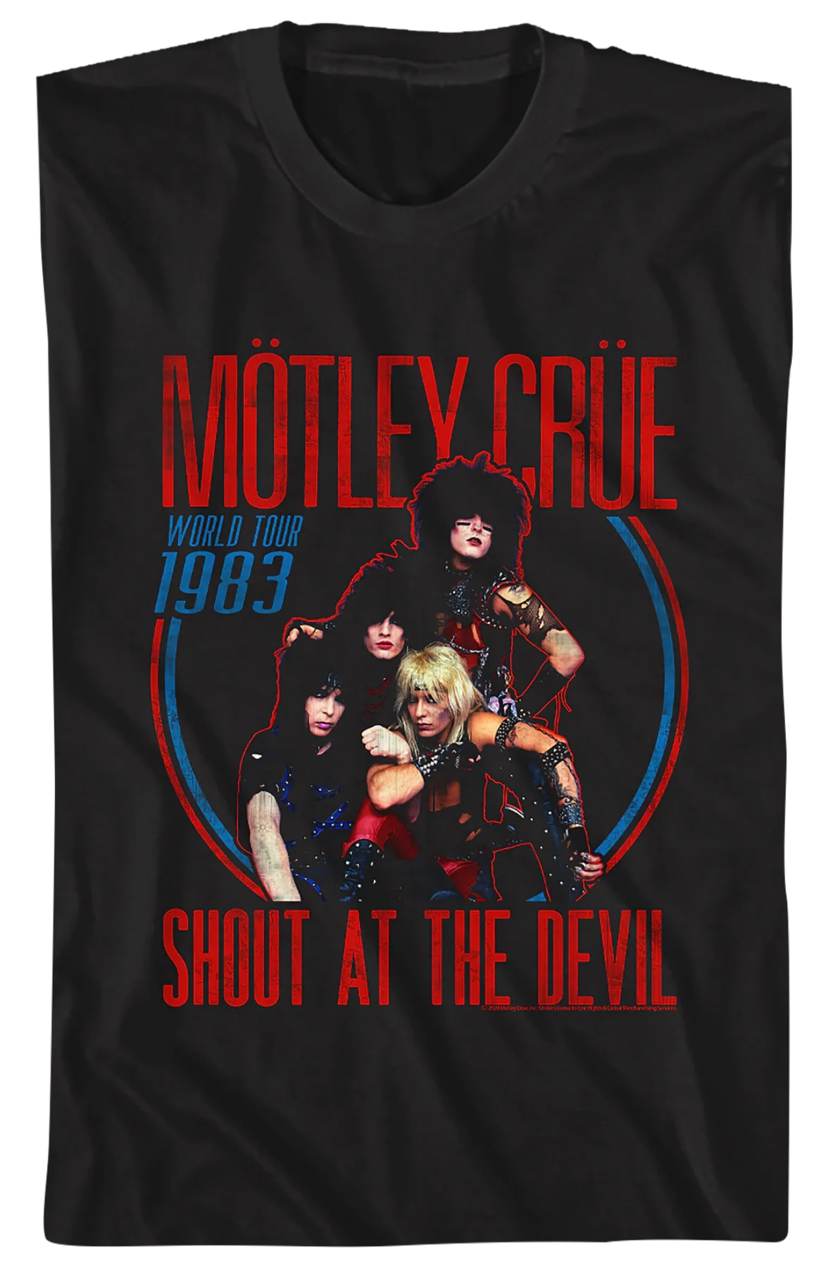 Shout At The Devil World Tour 1983 Motley Crue T-Shirt - Image 2