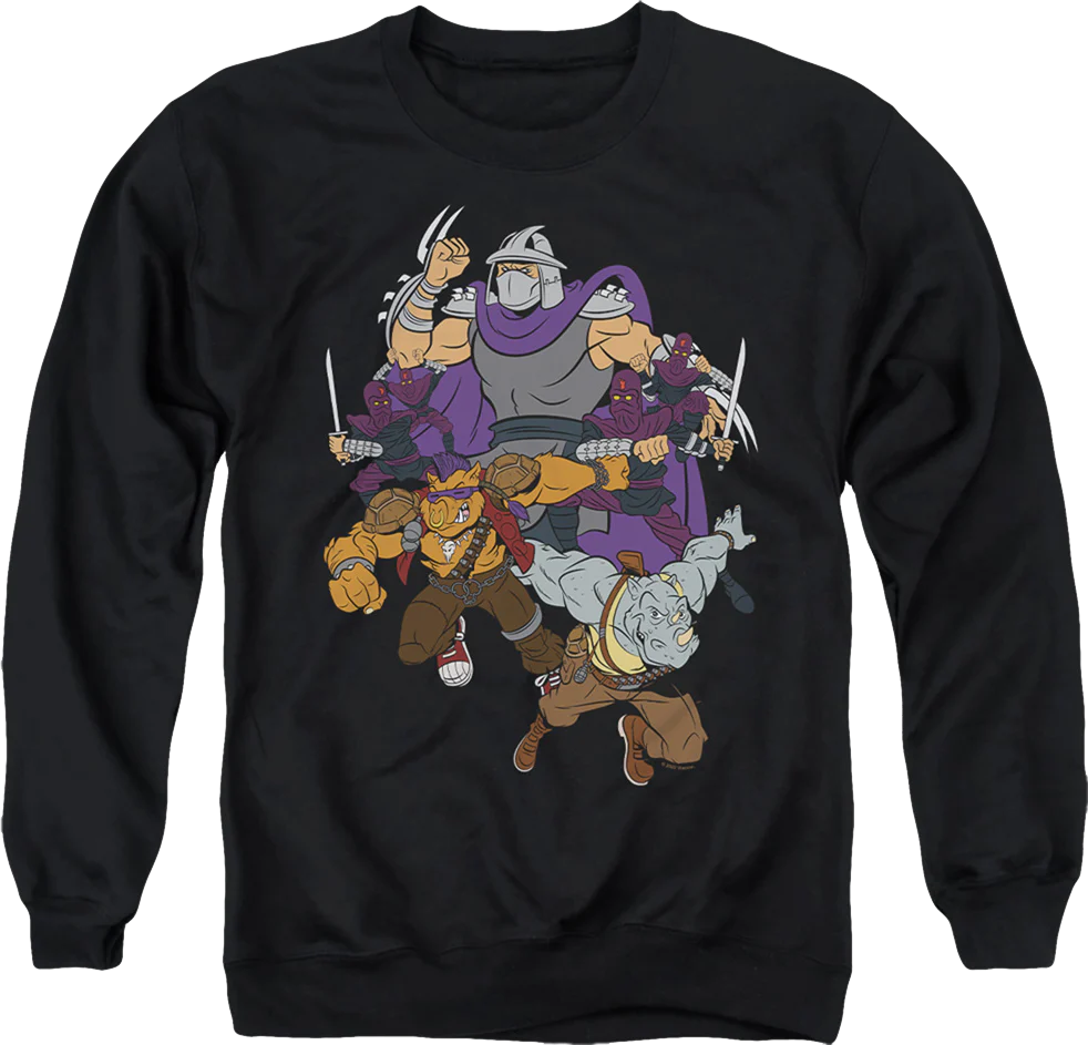 Shredder And Foot Clan Teenage Mutant Ninja Turtles Sweatshirt