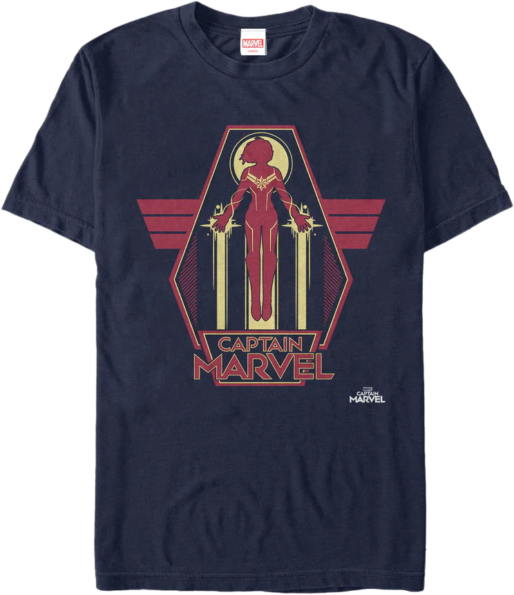 Silhouette Captain Marvel T-Shirt