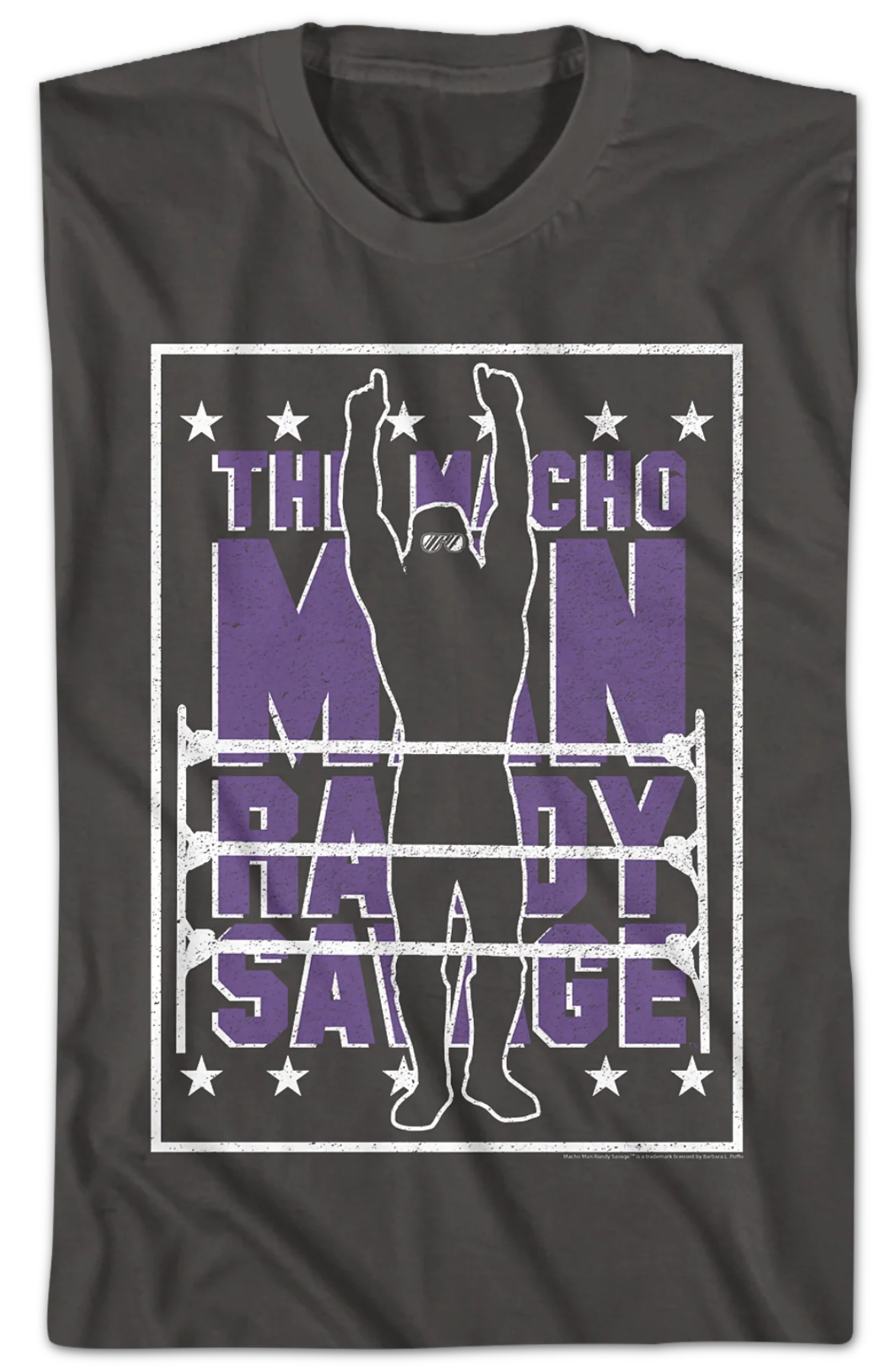 Silhouette Macho Man Randy Savage T-Shirt - Image 2
